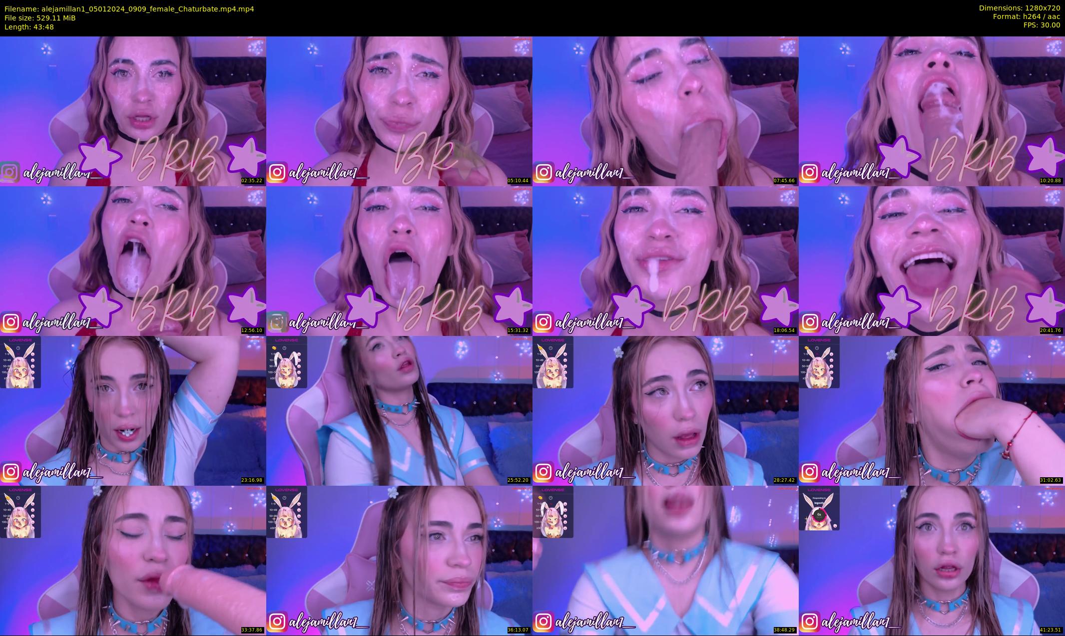 alejamillan1 — 44 minute Chaturbate female cam show recording, 720p, Jan 5, 2024
