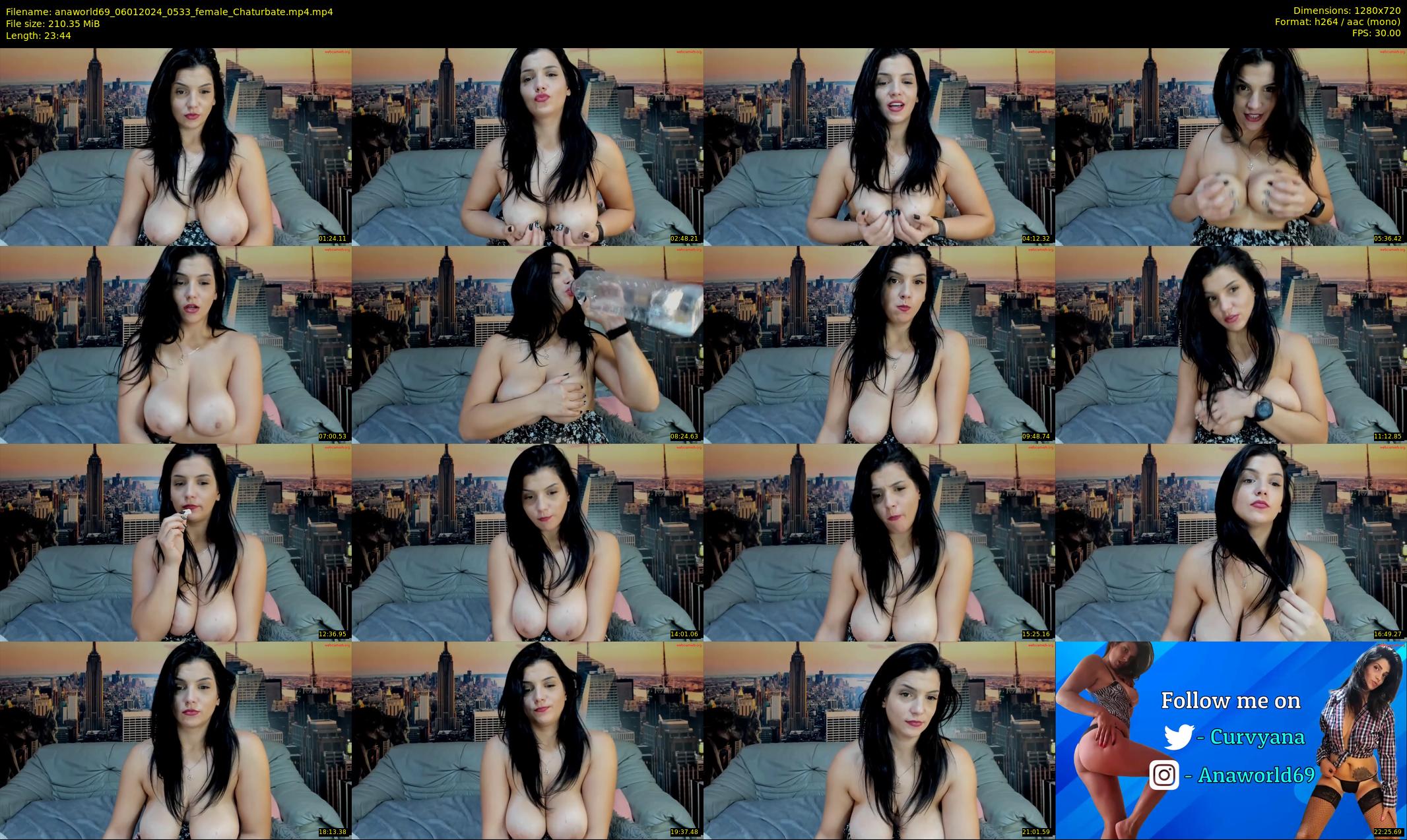 anaworld69 — 24 minute Chaturbate female cam show recording, 720p, Jan 6, 2024