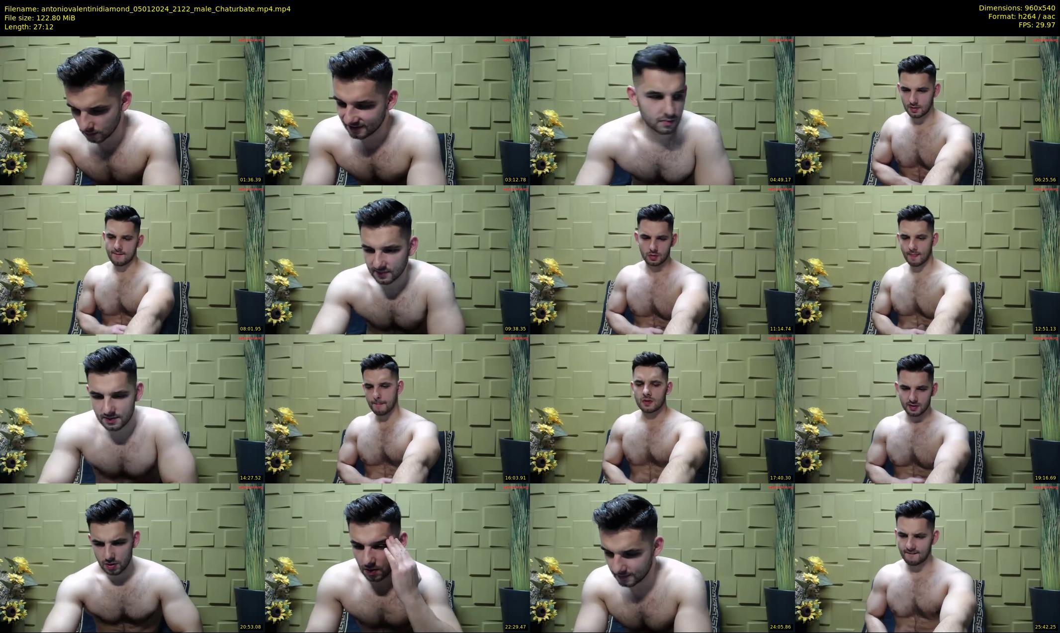 antoniovalentinidiamond — 28 minute Chaturbate male cam show recording, 480p, Jan 5, 2024