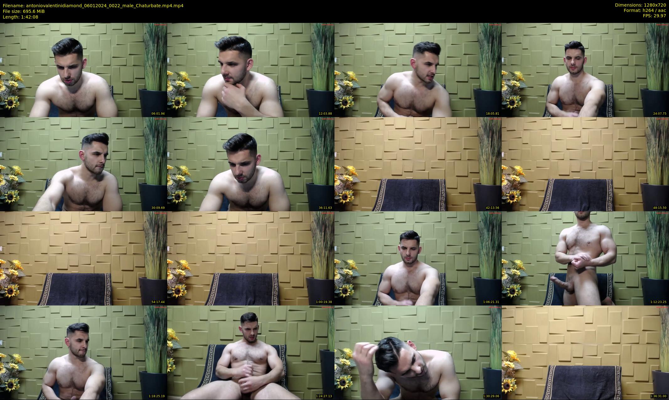antoniovalentinidiamond — 103 minute Chaturbate male cam show recording, 720p, Jan 6, 2024