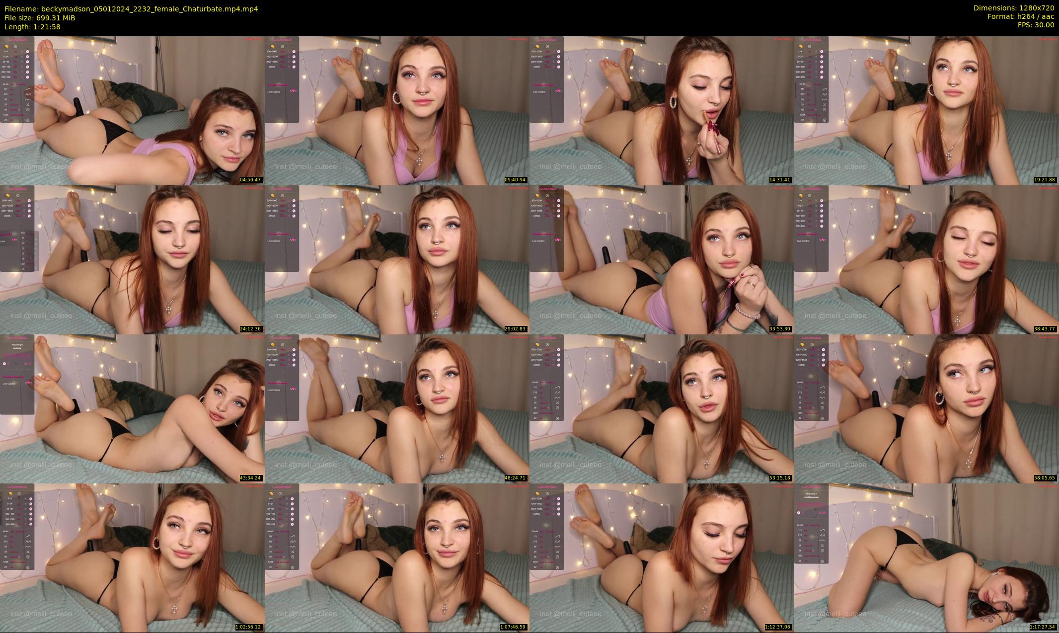 beckymadson — 82 minute Chaturbate female cam show recording, 720p, Jan 5, 2024