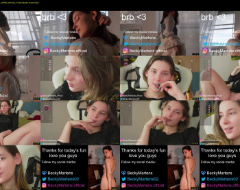 beckymartens — 97 minute Chaturbate female cam show recording, 720p, Jan 5, 2024