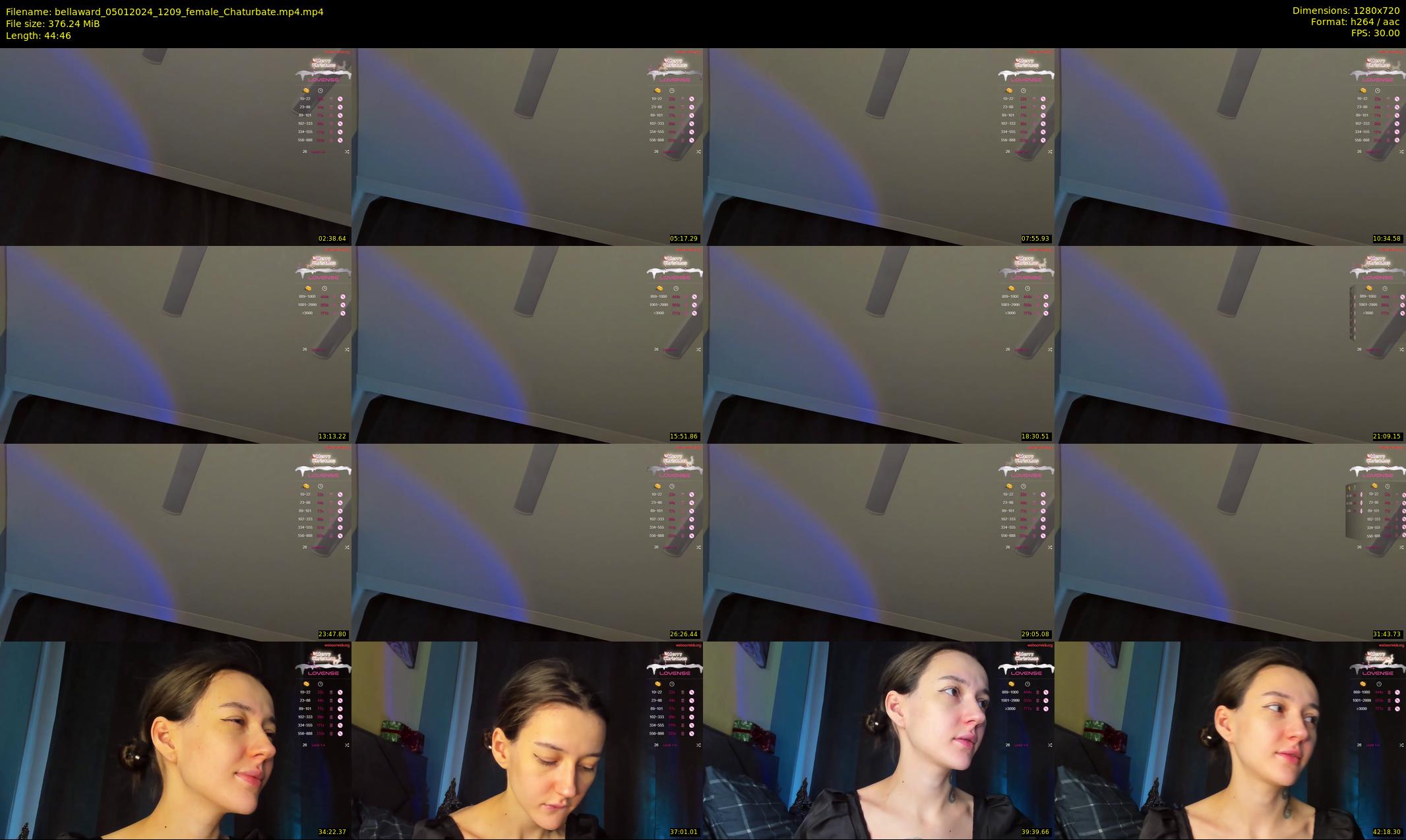 bellaward — 45 minute Chaturbate female cam show recording, 720p, Jan 5, 2024