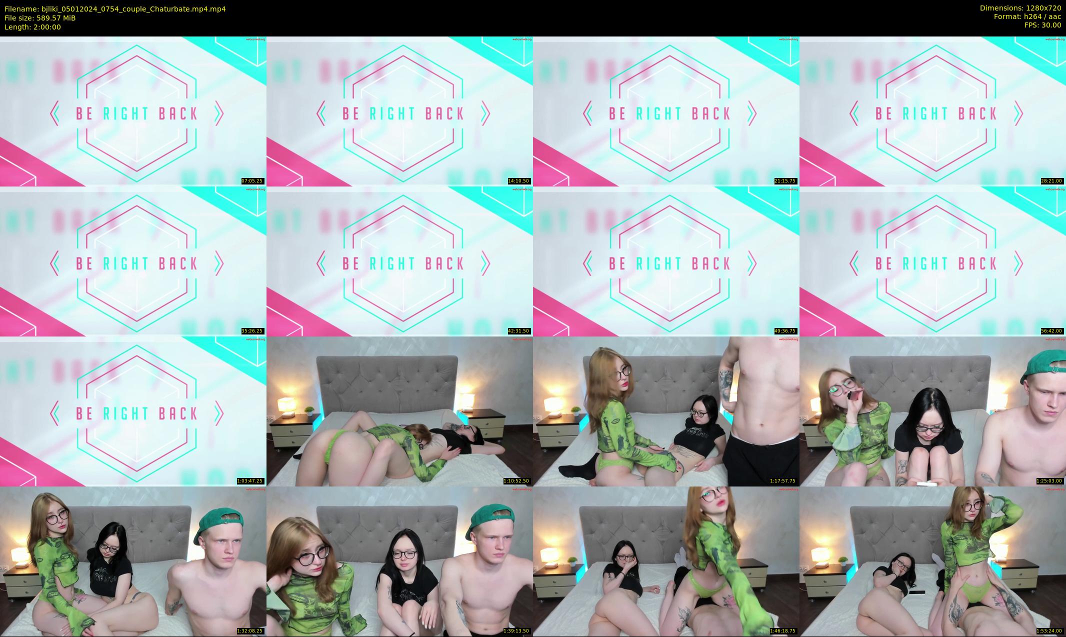 bjliki — 120 minute Chaturbate couple cam show recording, 720p, Jan 5, 2024