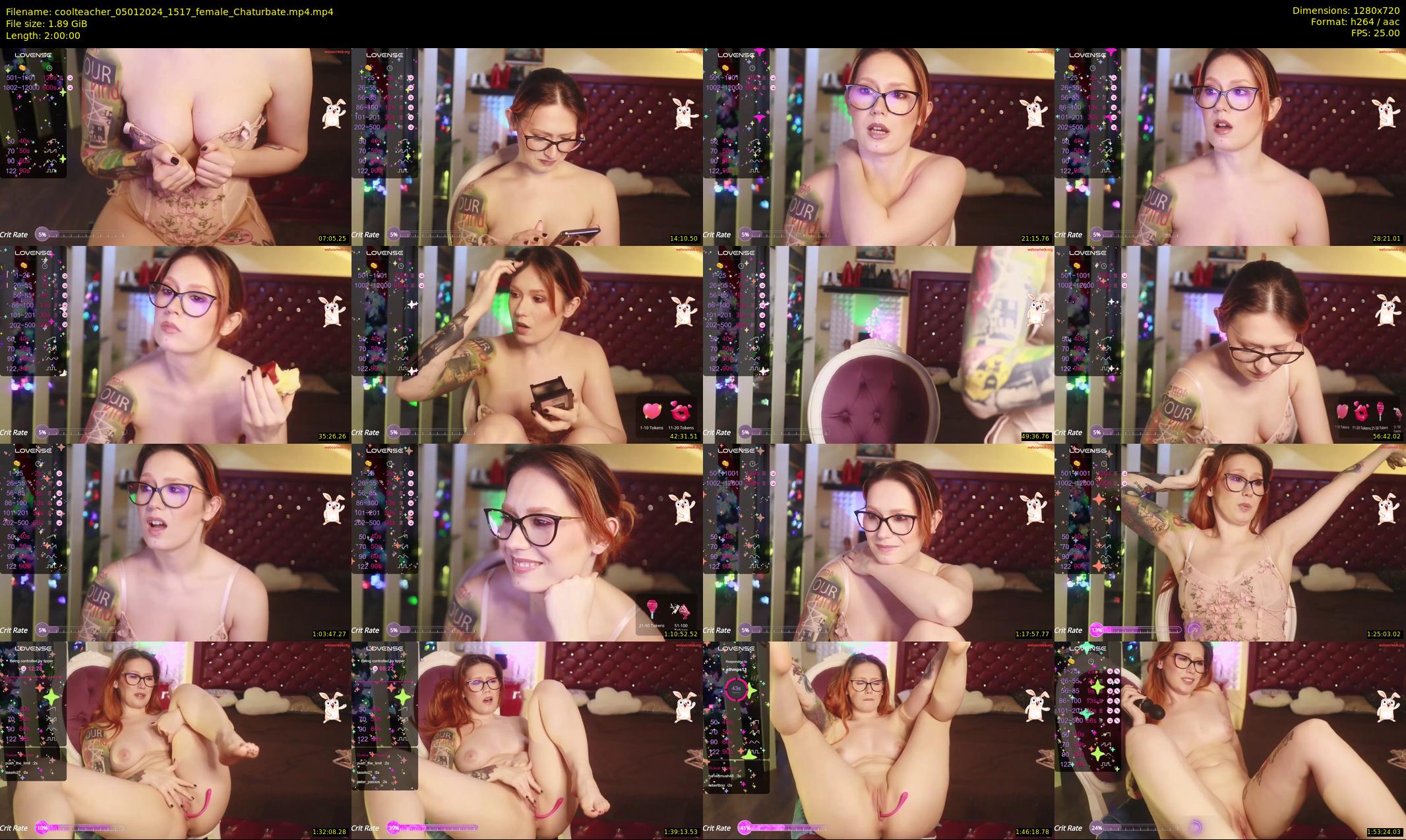 coolteacher — 120 minute Chaturbate female cam show recording, 720p, Jan 5, 2024