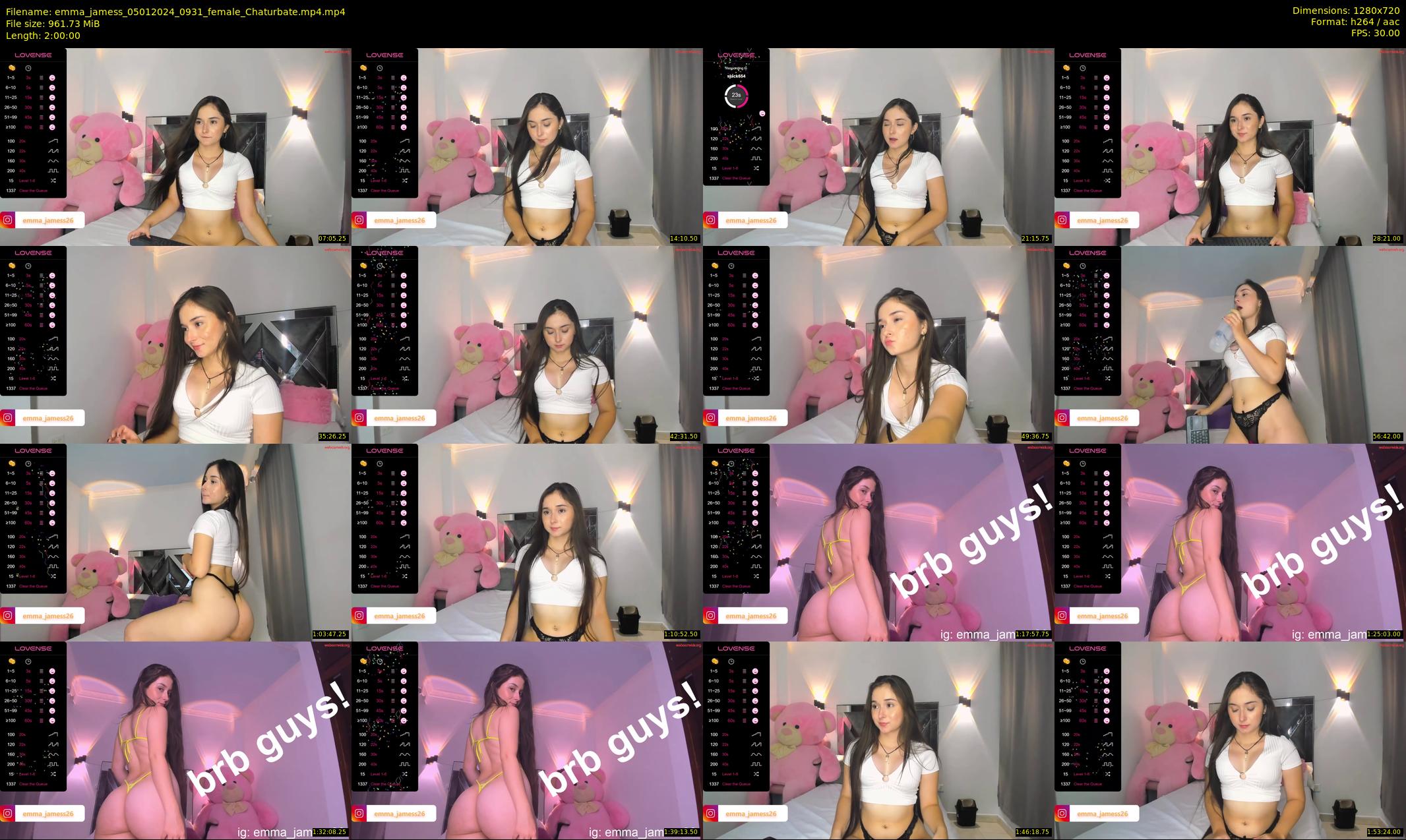 emma_jamess — 120 minute Chaturbate female cam show recording, 720p, Jan 5, 2024