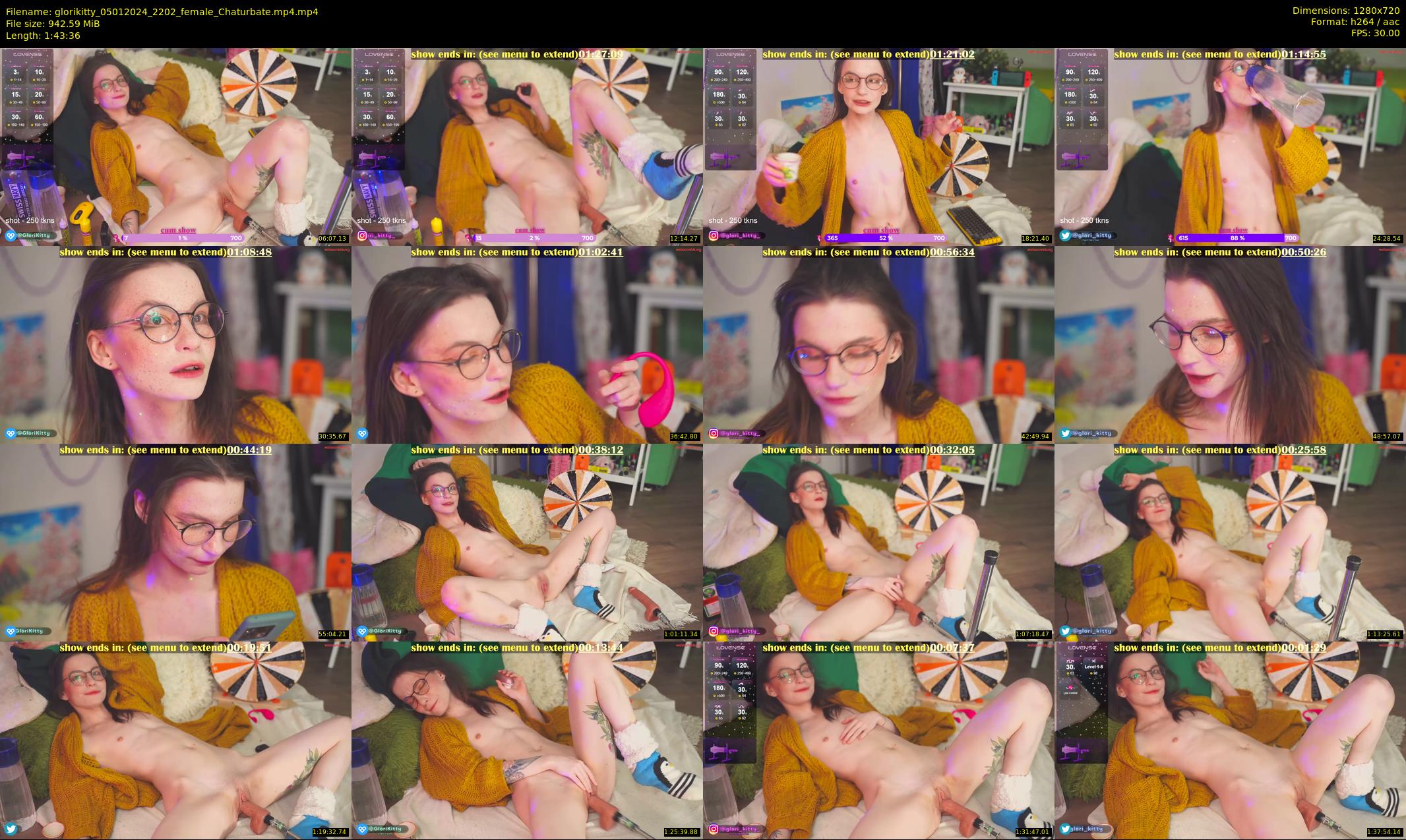 glorikitty — 104 minute Chaturbate female cam show recording, 720p, Jan 5, 2024