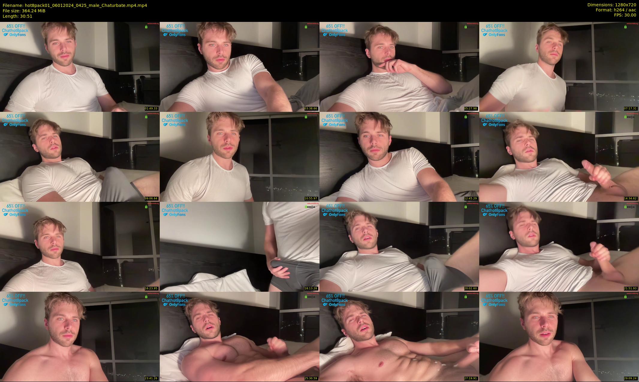hot8pack01 — 31 minute Chaturbate male cam show recording, 720p, Jan 6, 2024