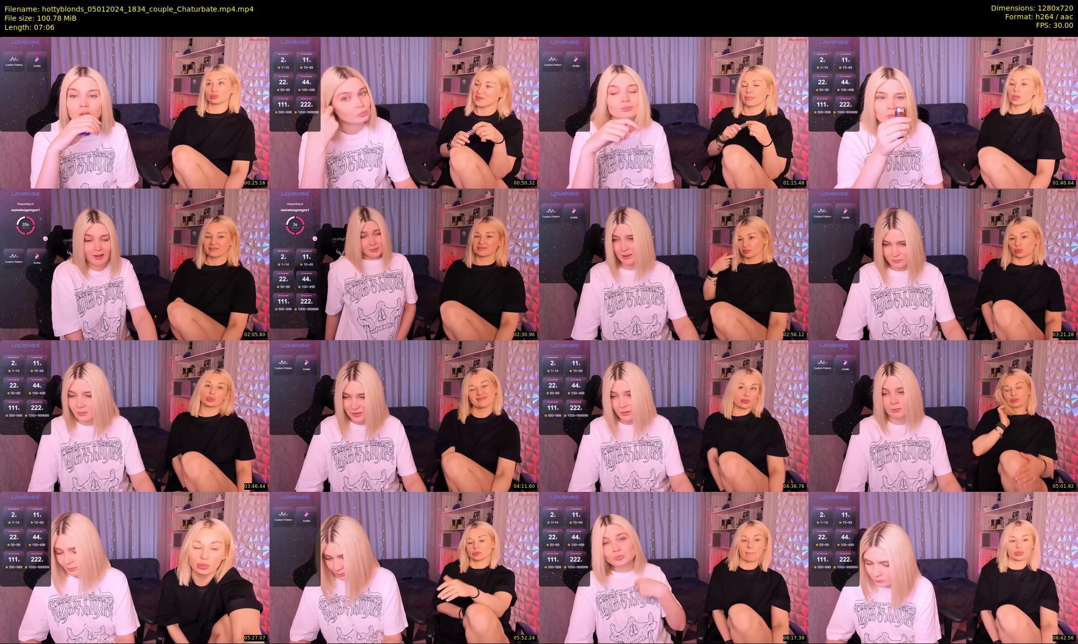 hottyblonds — 8 minute Chaturbate couple cam show recording, 720p, Jan 5, 2024