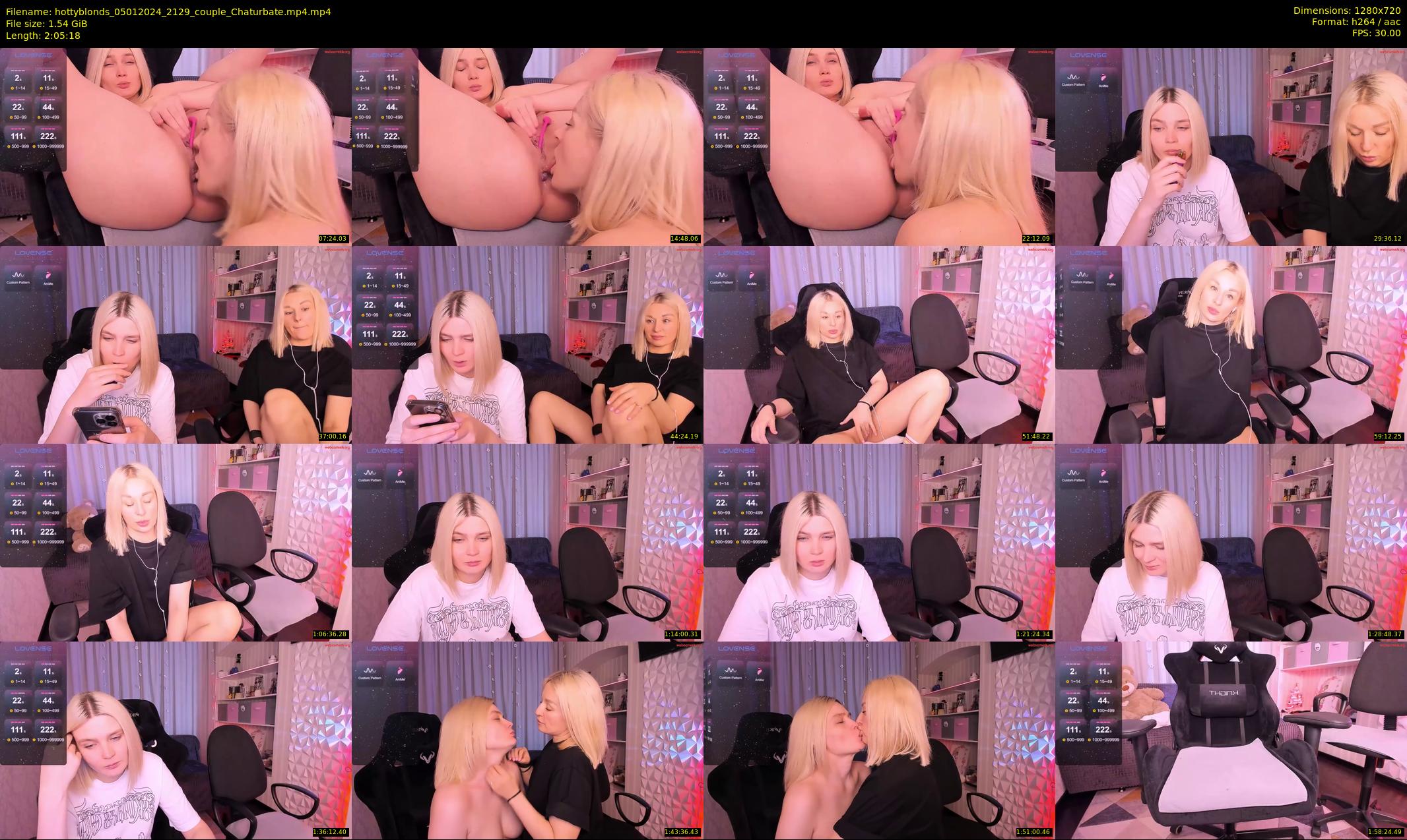 hottyblonds — 126 minute Chaturbate couple cam show recording, 720p, Jan 5, 2024