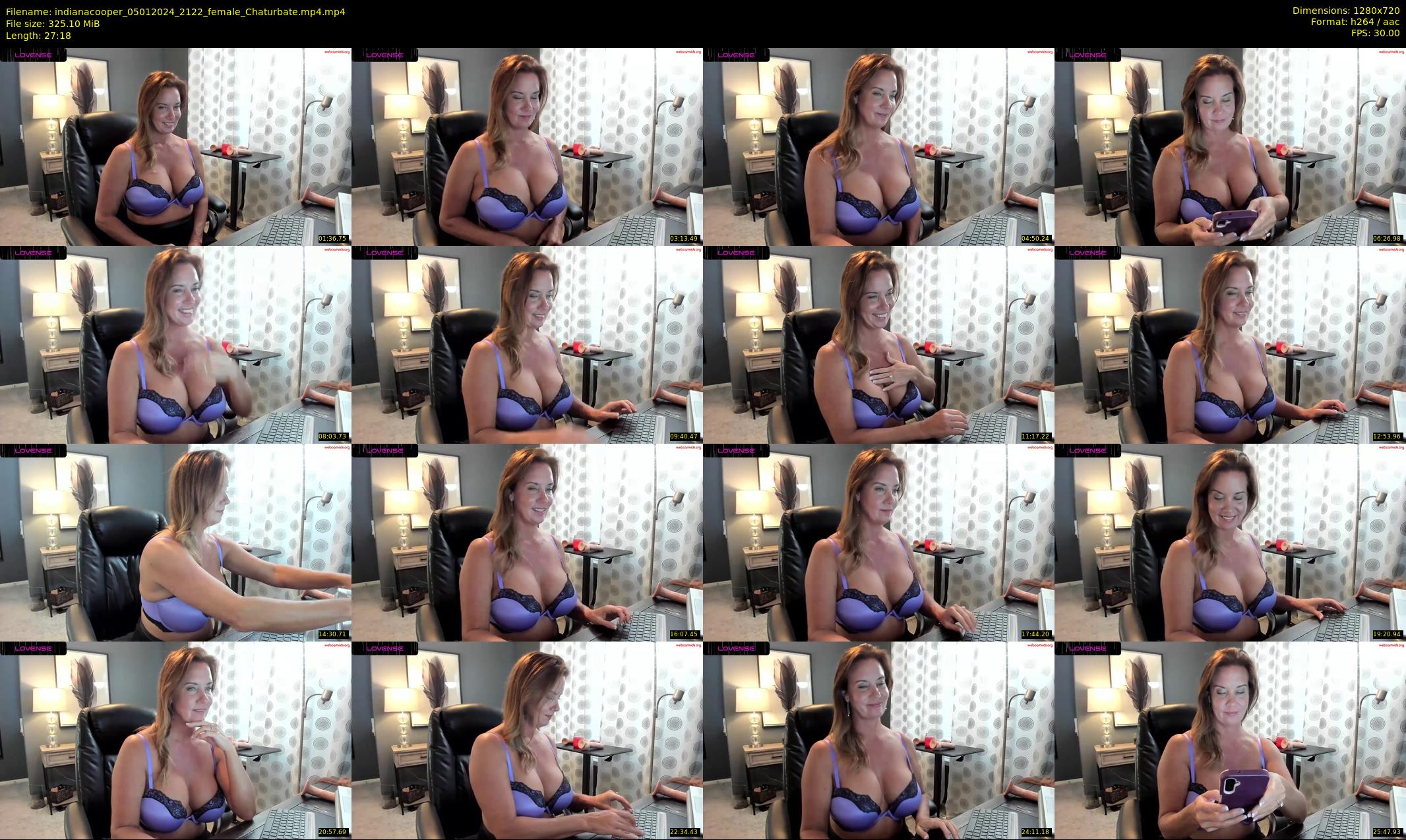 indianacooper — 28 minute Chaturbate female cam show recording, 720p, Jan 5, 2024