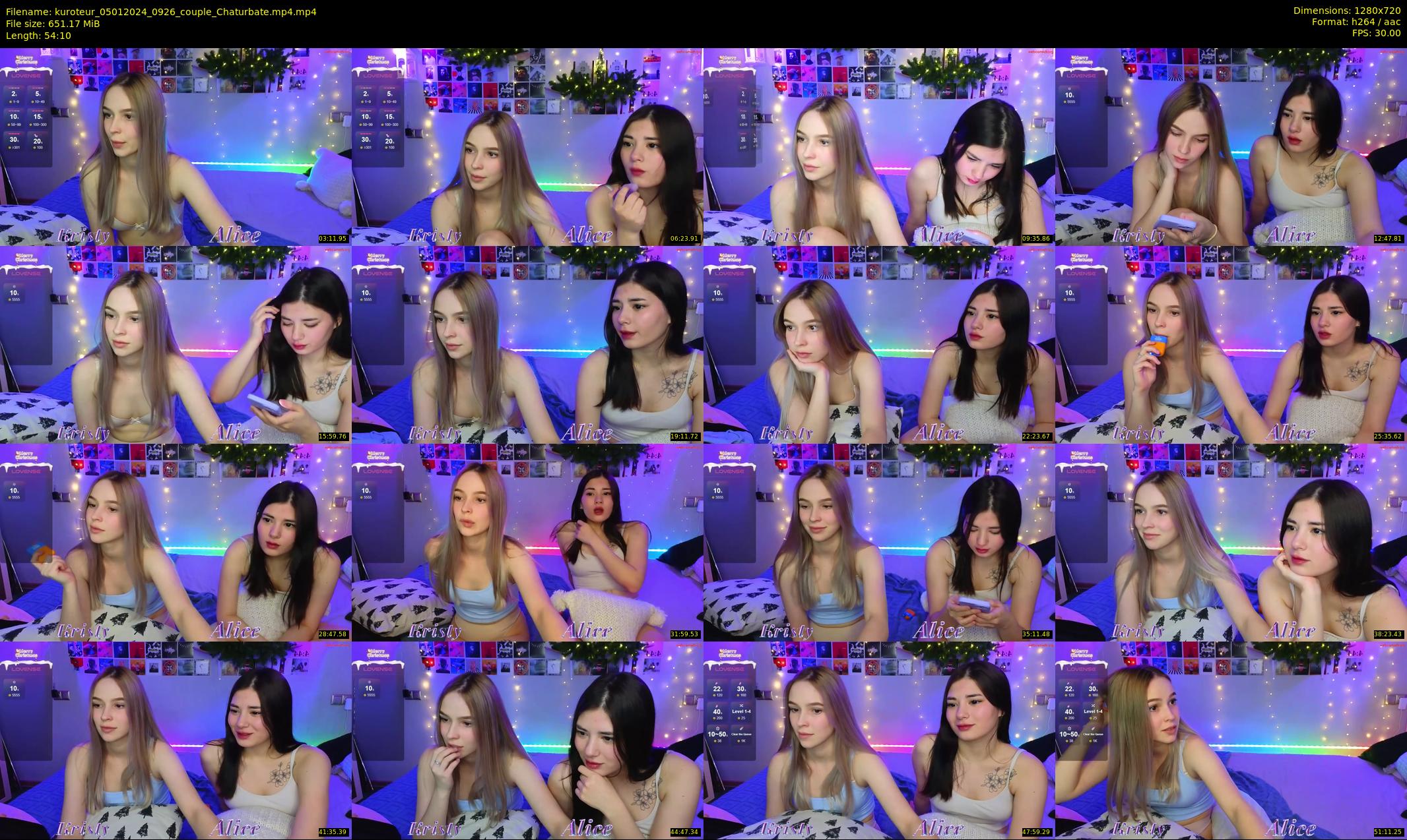 kuroteur — 55 minute Chaturbate couple cam show recording, 720p, Jan 5, 2024