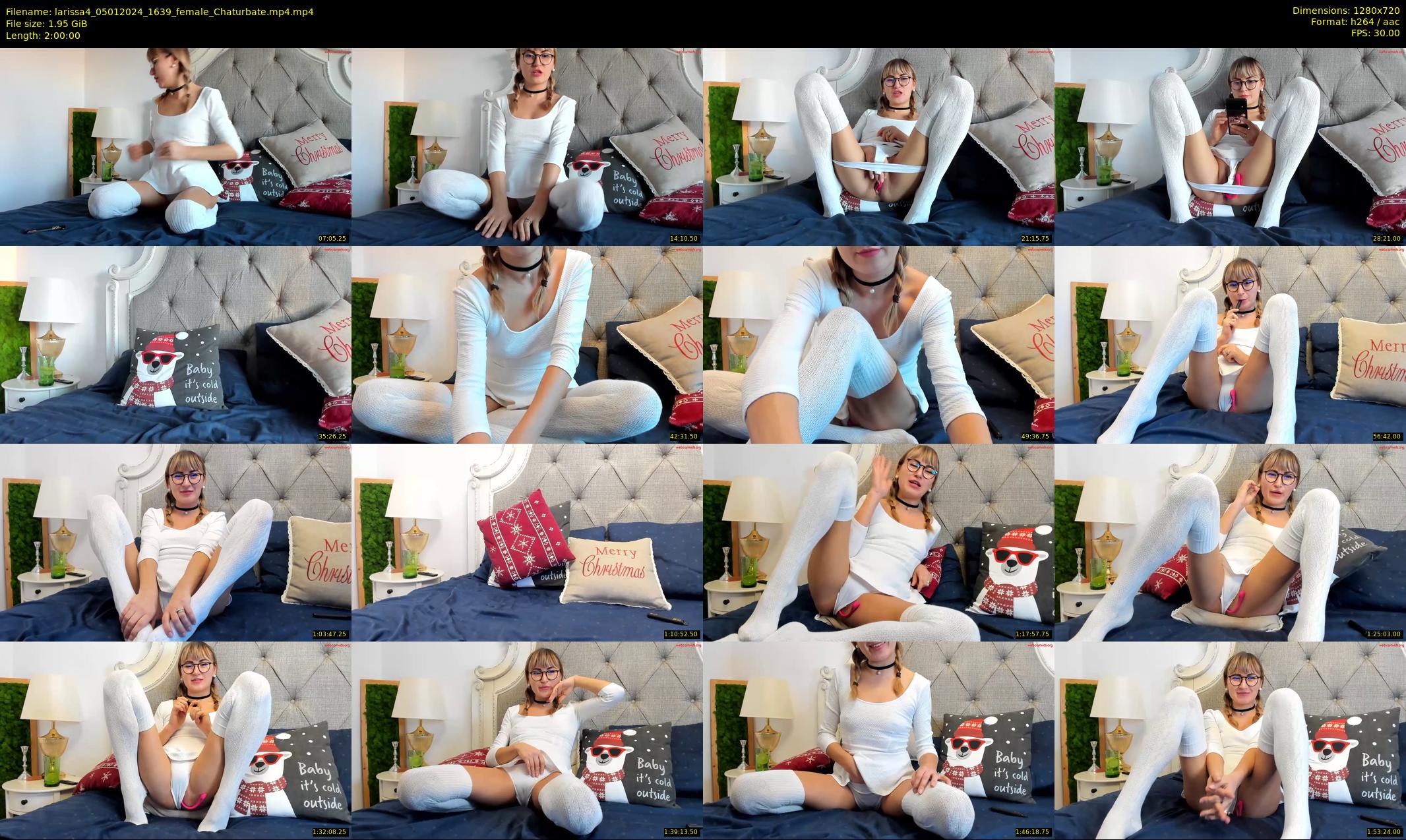 larissa4 — 120 minute Chaturbate female cam show recording, 720p, Jan 5, 2024