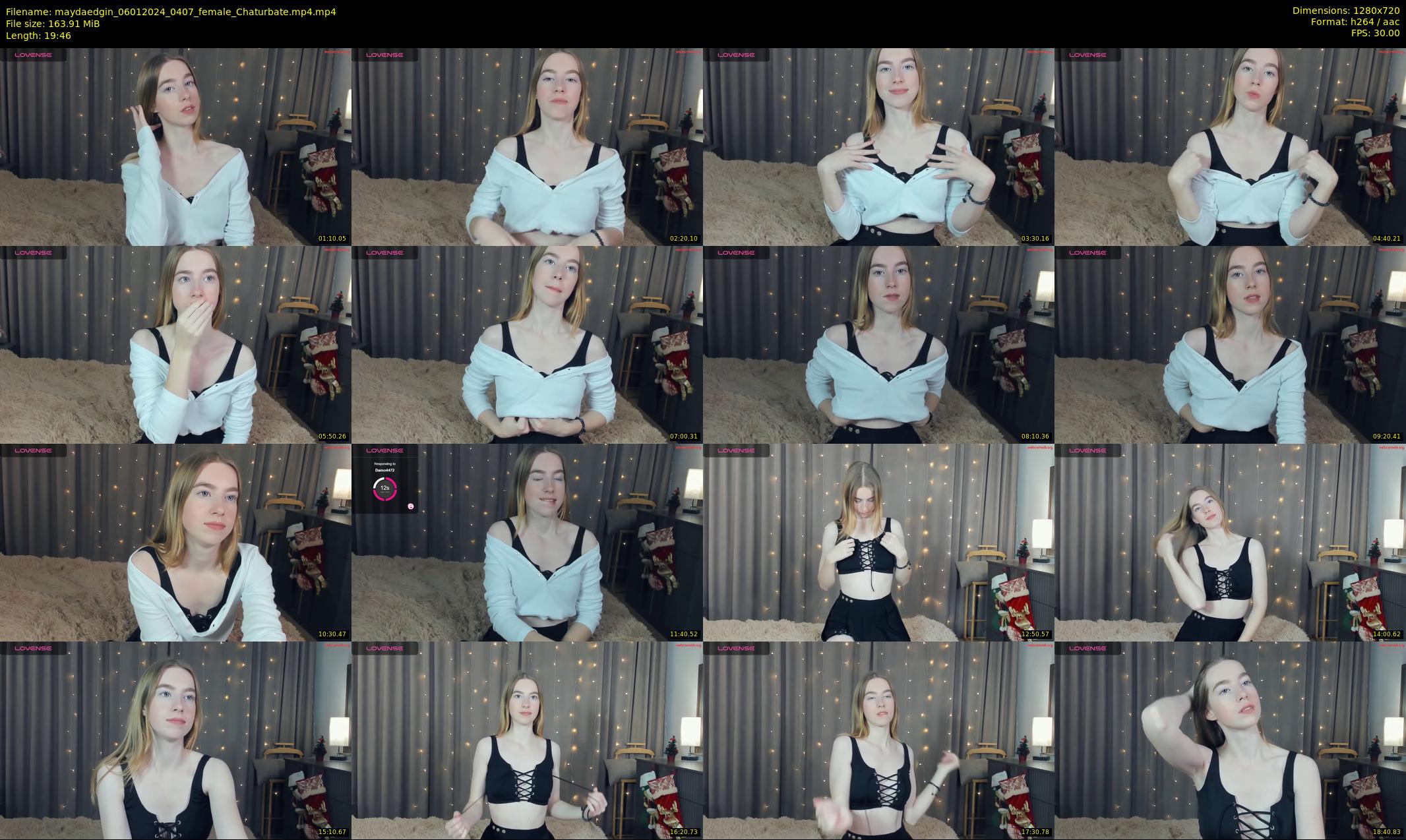 maydaedgin — 20 minute Chaturbate female cam show recording, 720p, Jan 6, 2024