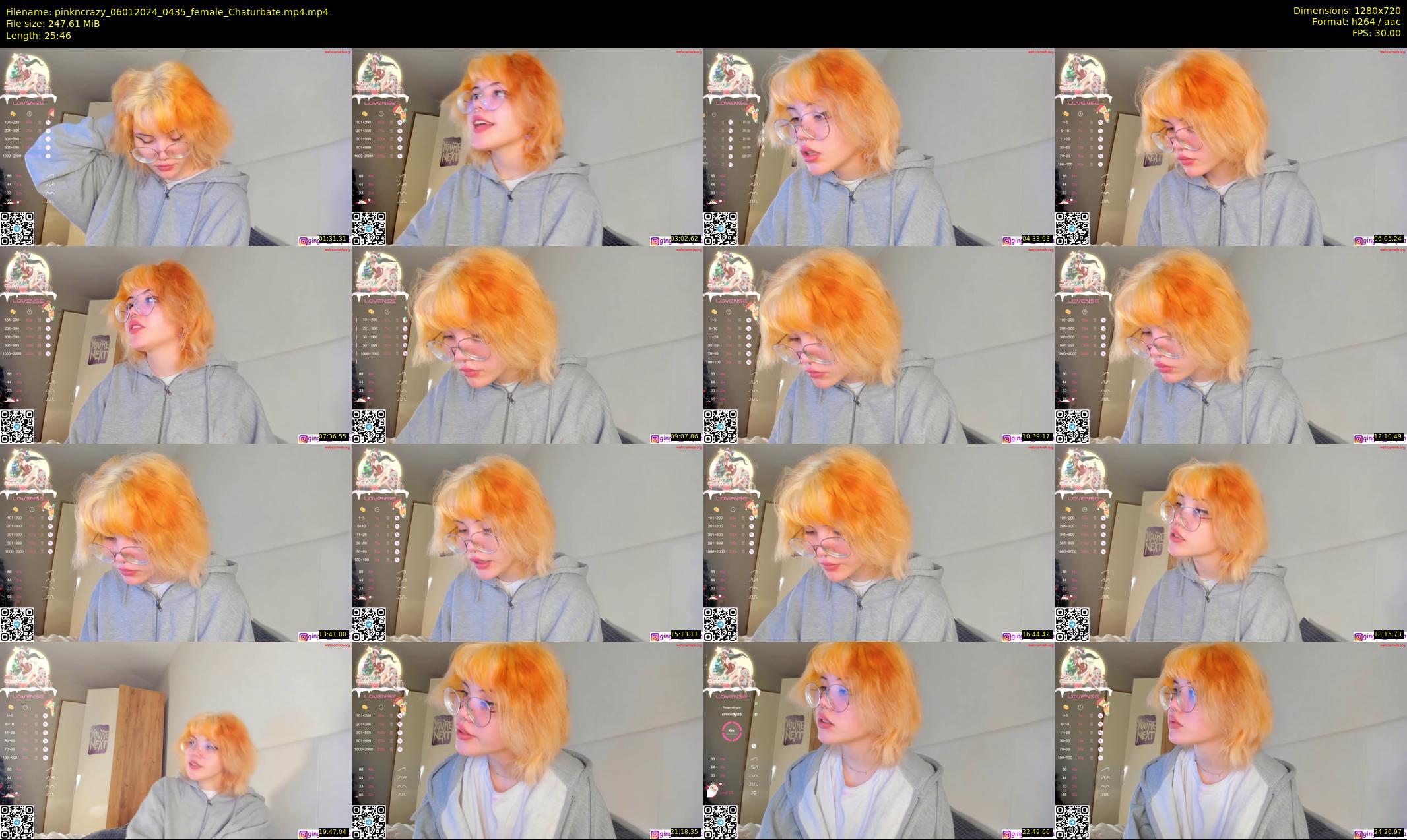 pinkncrazy — 26 minute Chaturbate female cam show recording, 720p, Jan 6, 2024