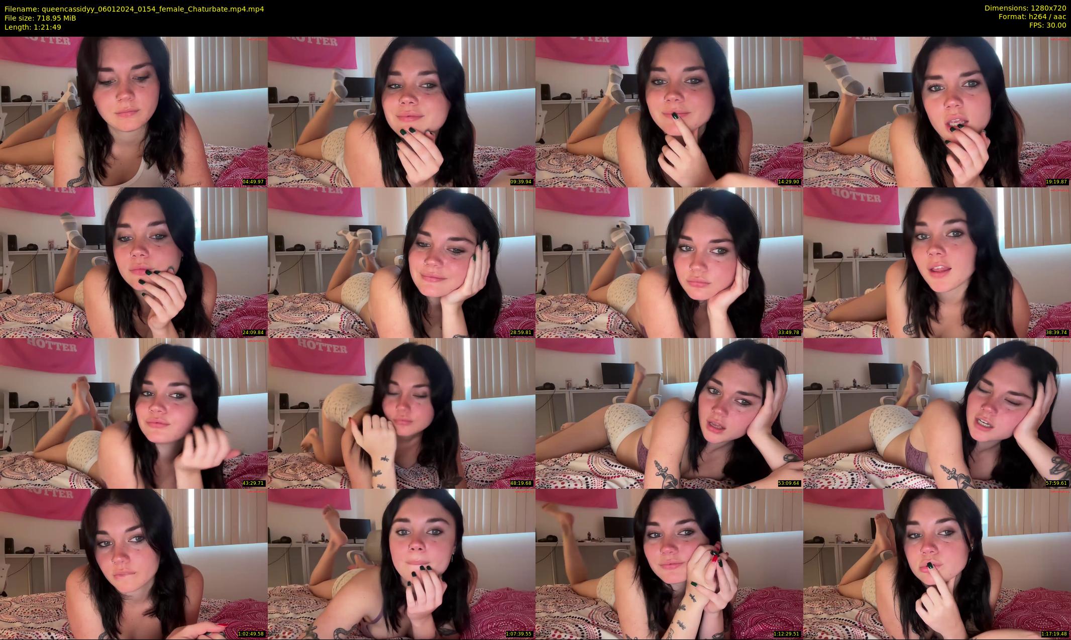 queencassidyy — 82 minute Chaturbate female cam show recording, 720p, Jan 6, 2024
