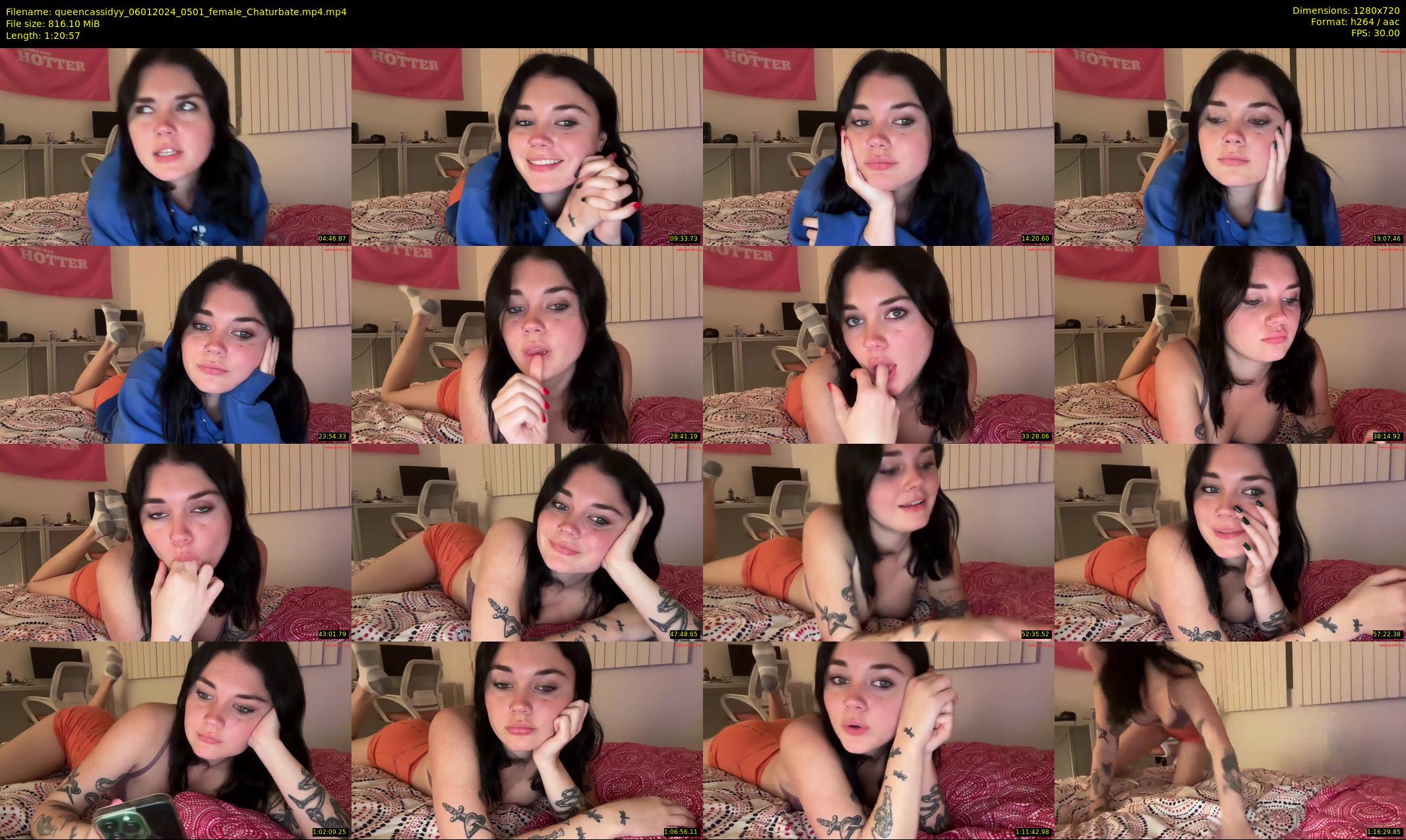 queencassidyy — 81 minute Chaturbate female cam show recording, 720p, Jan 6, 2024