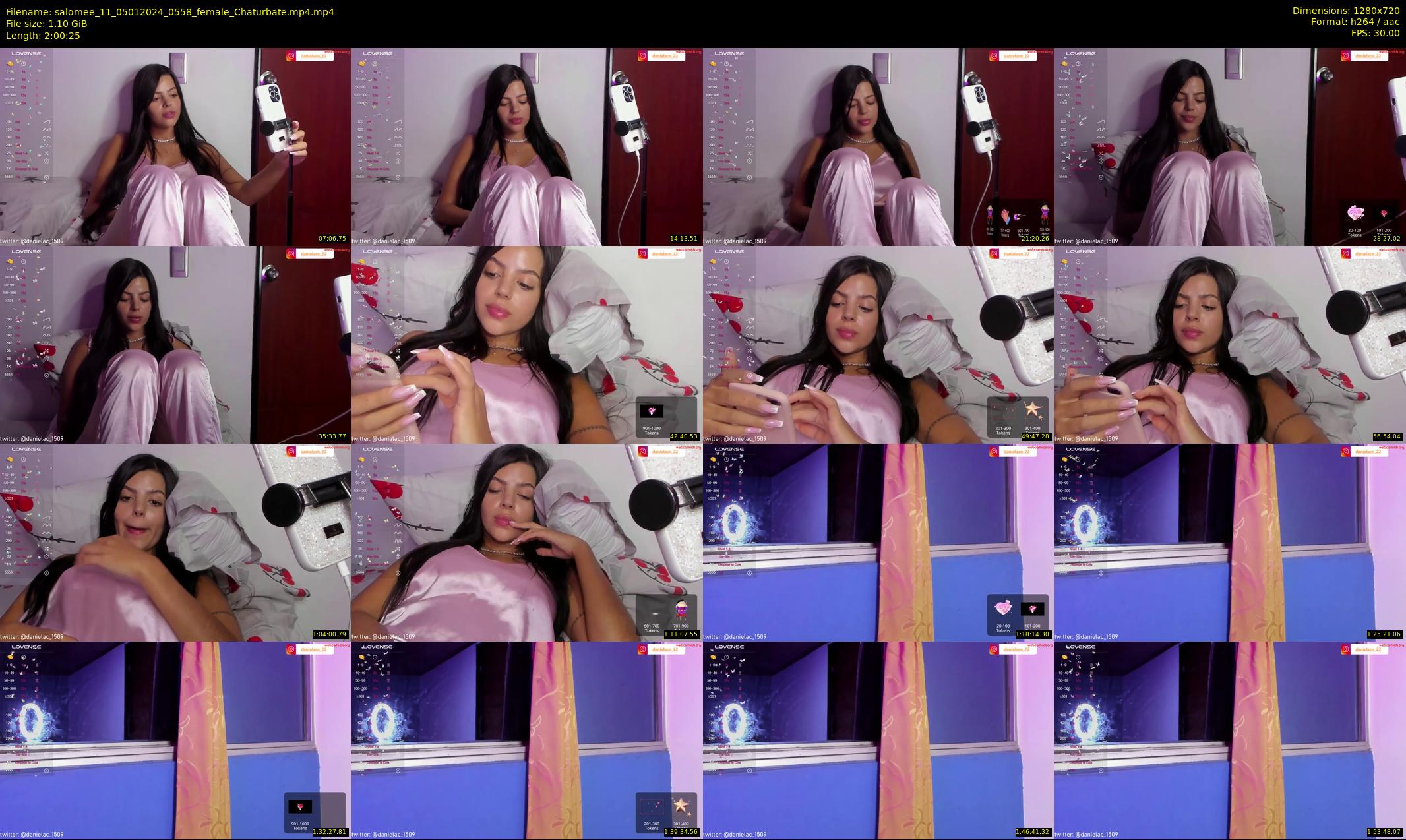 salomee_11 — 121 minute Chaturbate female cam show recording, 720p, Jan 5, 2024