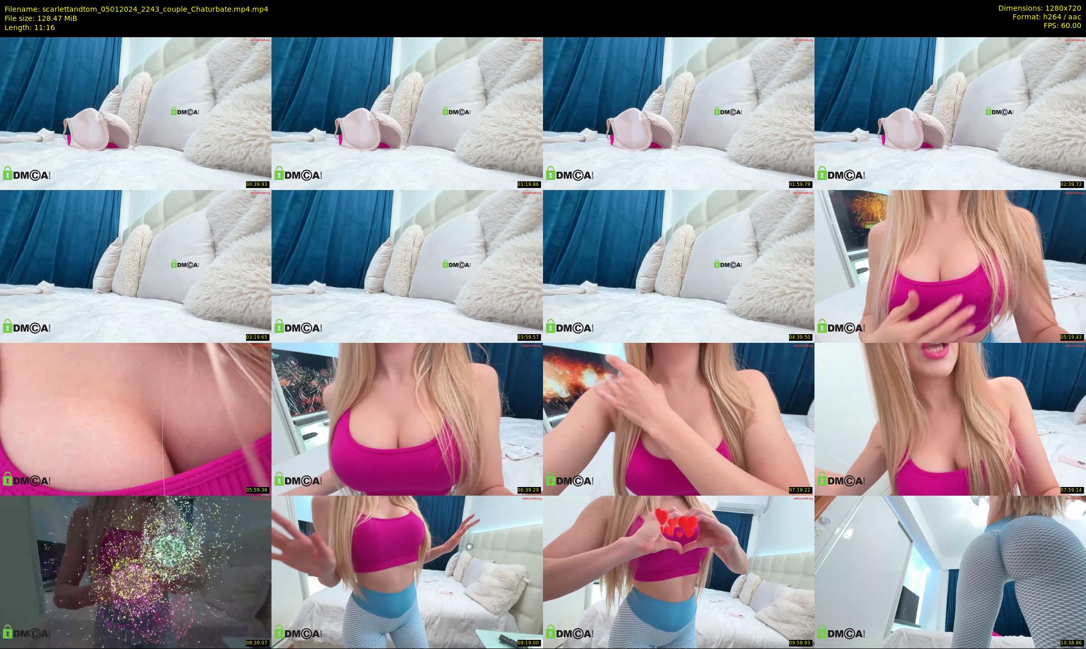 scarlettandtom — 12 minute Chaturbate couple cam show recording, 720p, Jan 5, 2024