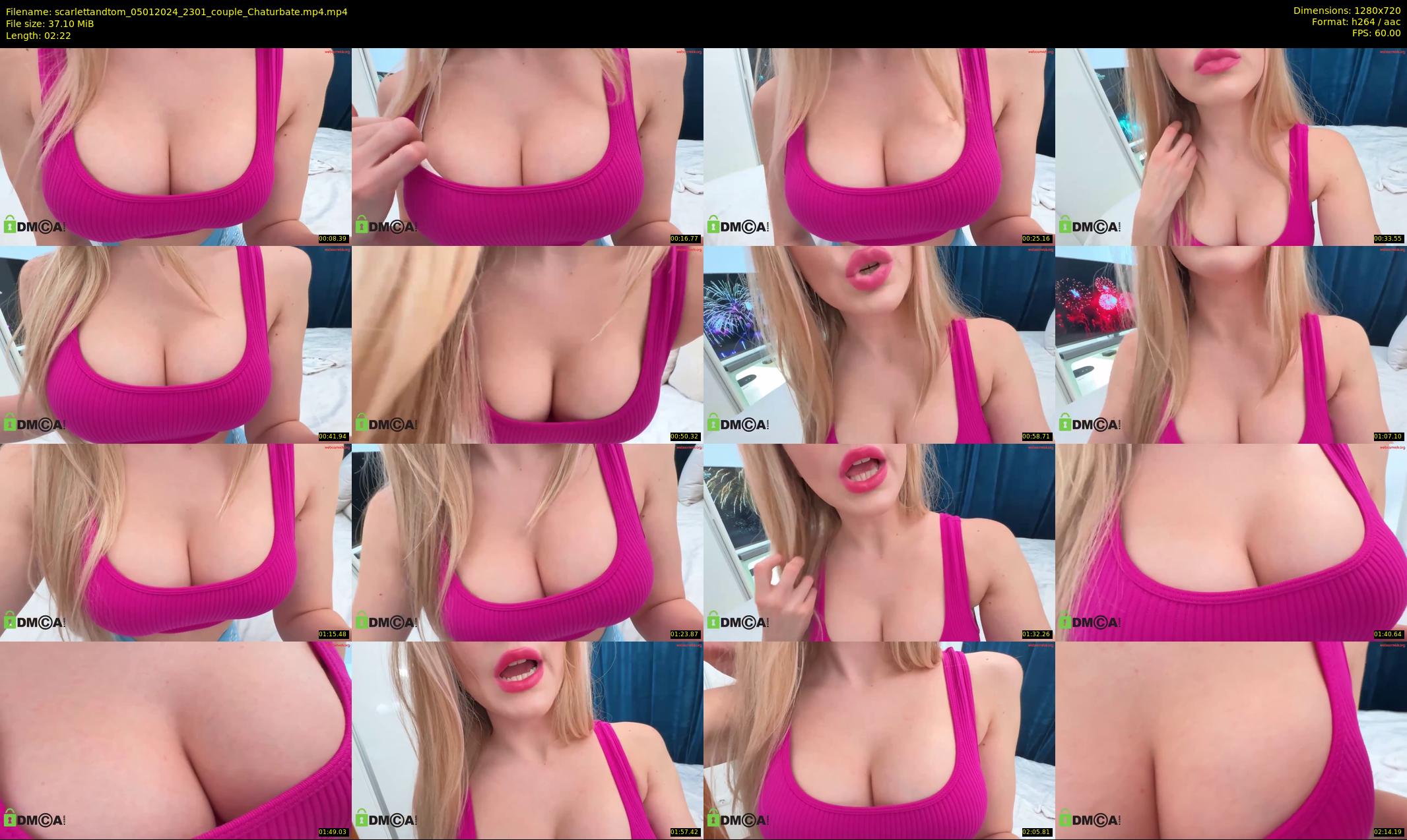 scarlettandtom — 3 minute Chaturbate couple cam show recording, 720p, Jan 5, 2024