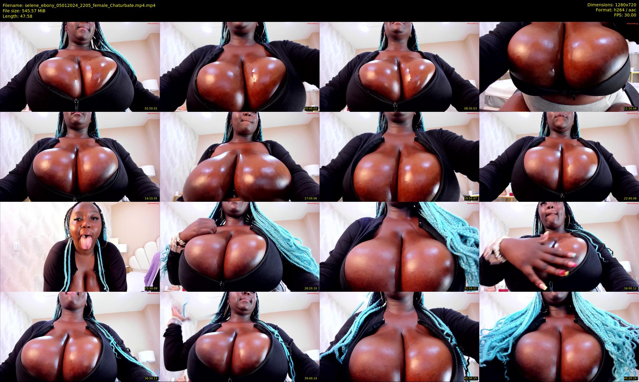 selene_ebony — 48 minute Chaturbate female cam show recording, 720p, Jan 5, 2024