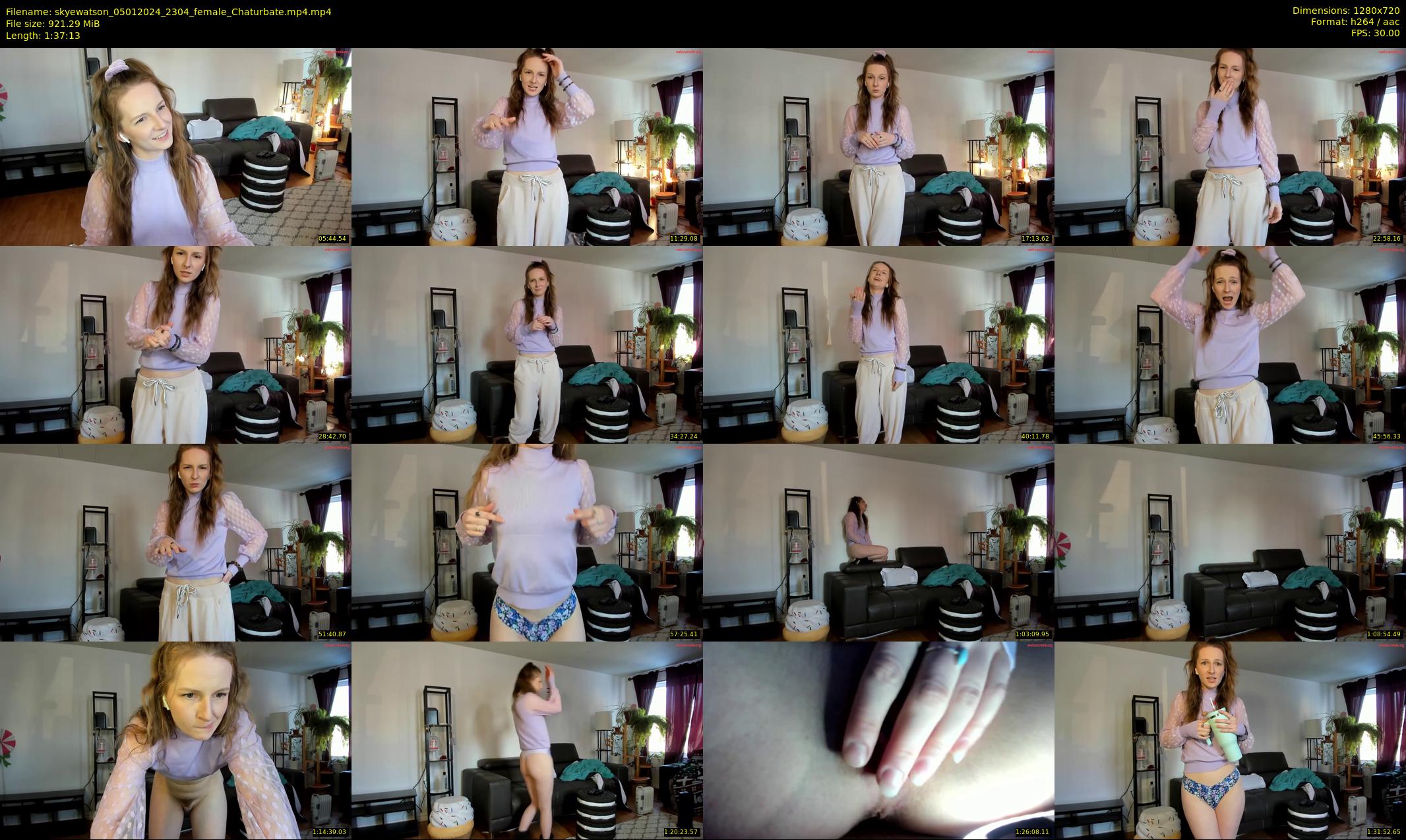 skyewatson — 98 minute Chaturbate female cam show recording, 720p, Jan 5, 2024