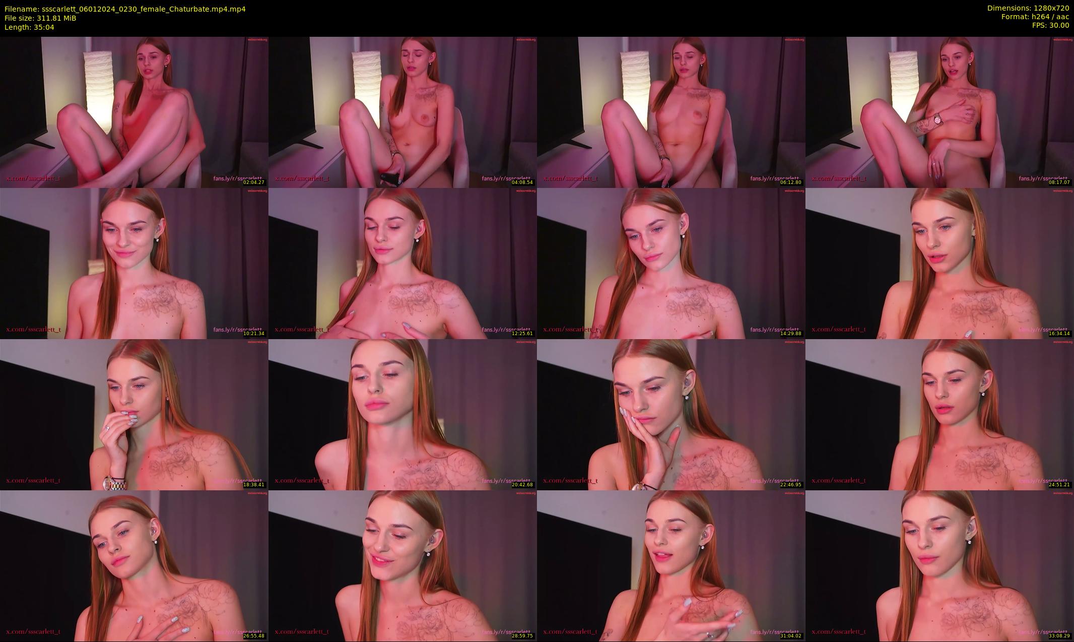 ssscarlett — 36 minute Chaturbate female cam show recording, 720p, Jan 6, 2024