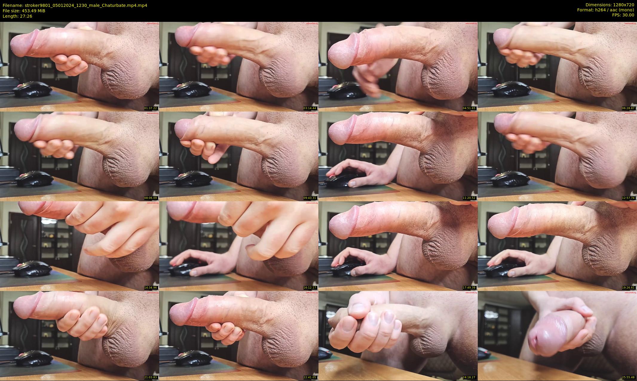 stroker9801 — 28 minute Chaturbate male cam show recording, 720p, Jan 5, 2024