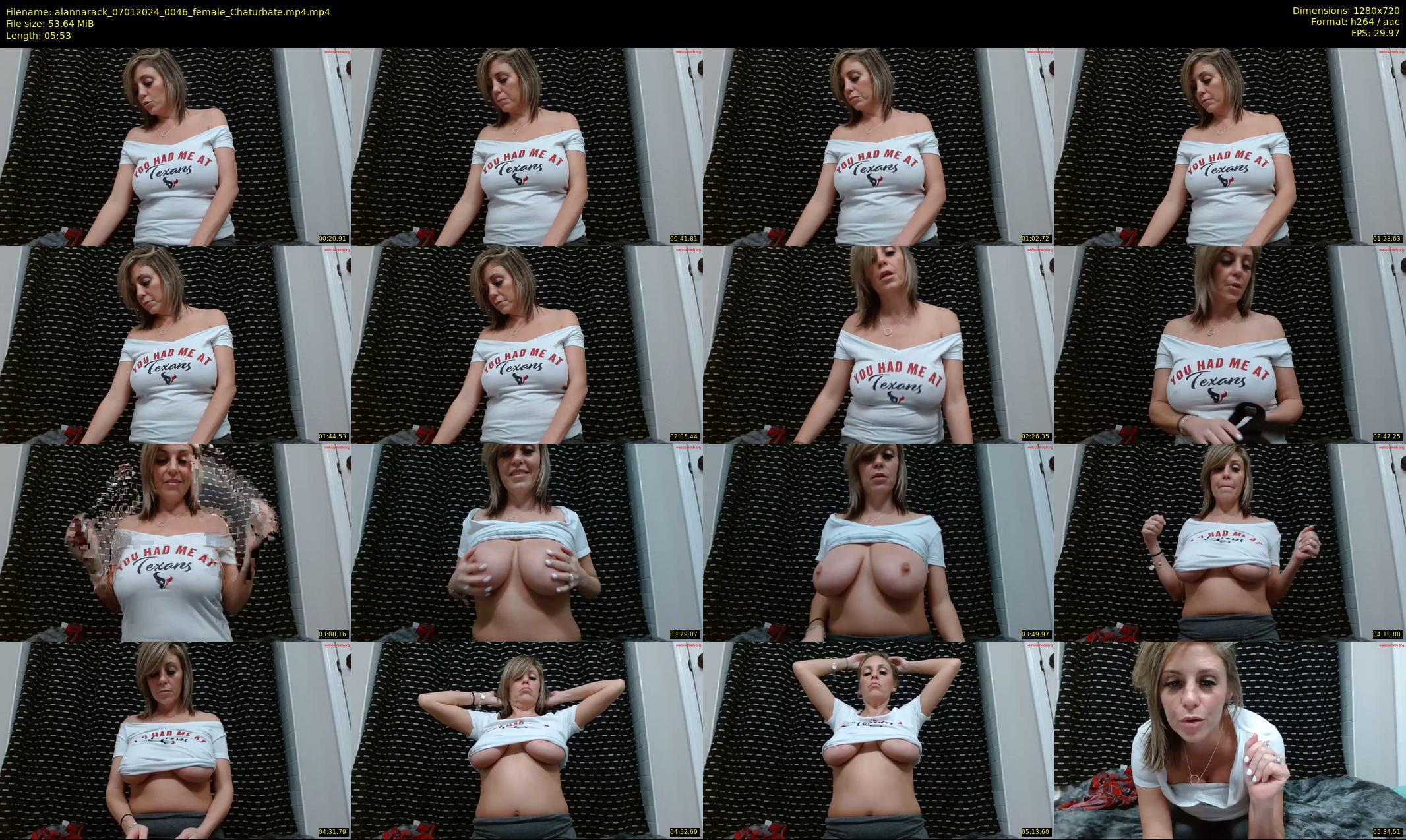alannarack — 6 minute Chaturbate female cam show recording, 720p, Jan 7, 2024