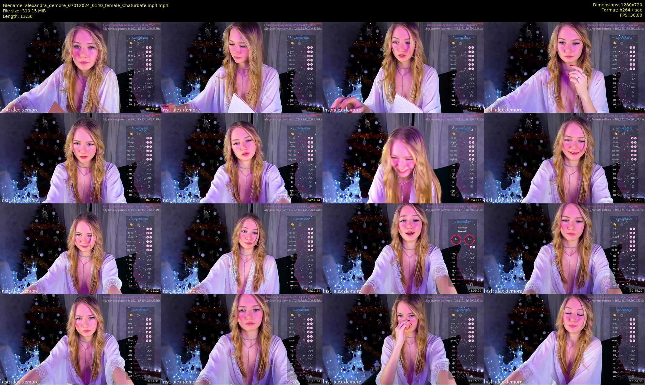 alexandra_demore — 14 minute Chaturbate female cam show recording, 720p, Jan 7, 2024