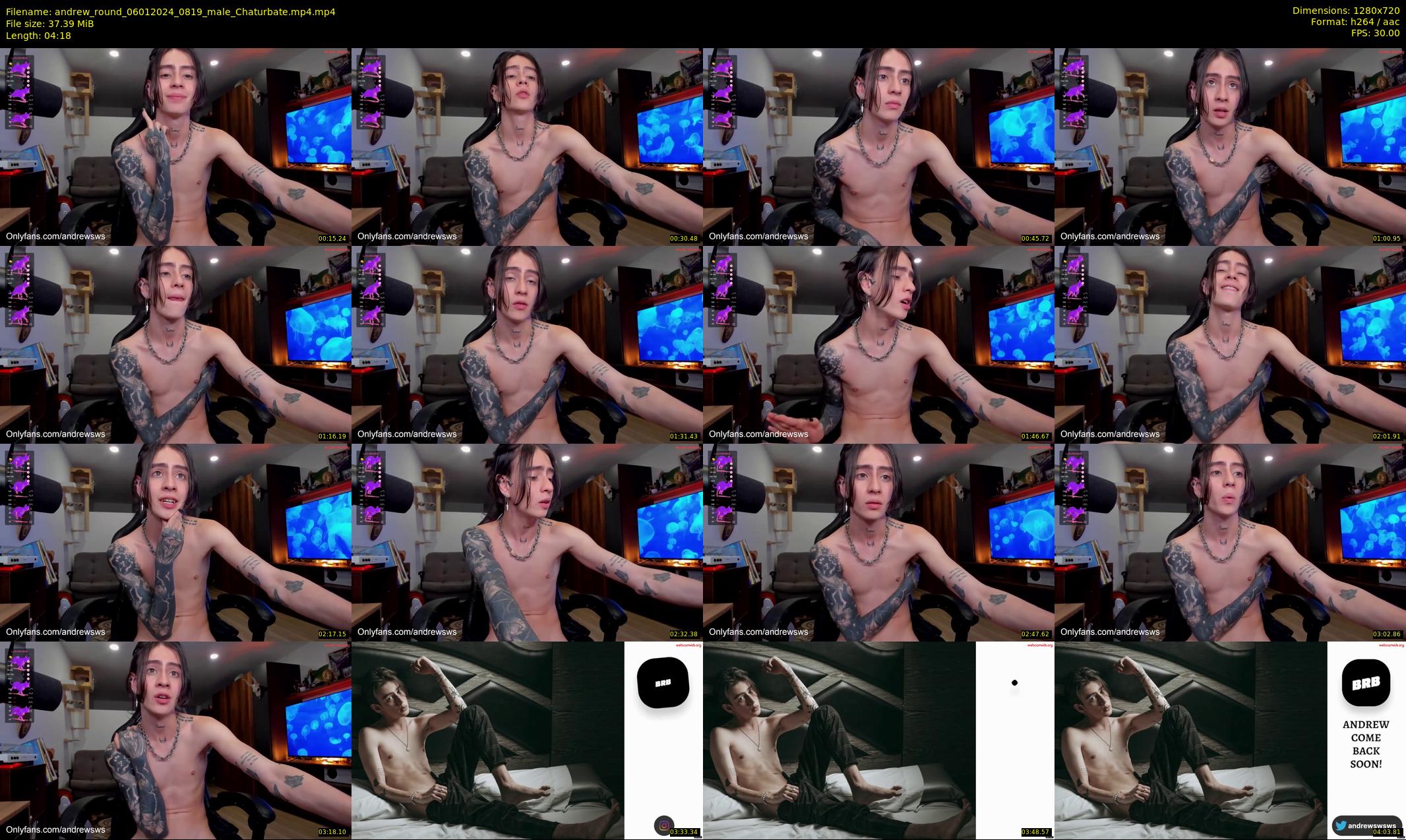 andrew_round — 5 minute Chaturbate male cam show recording, 720p, Jan 6, 2024