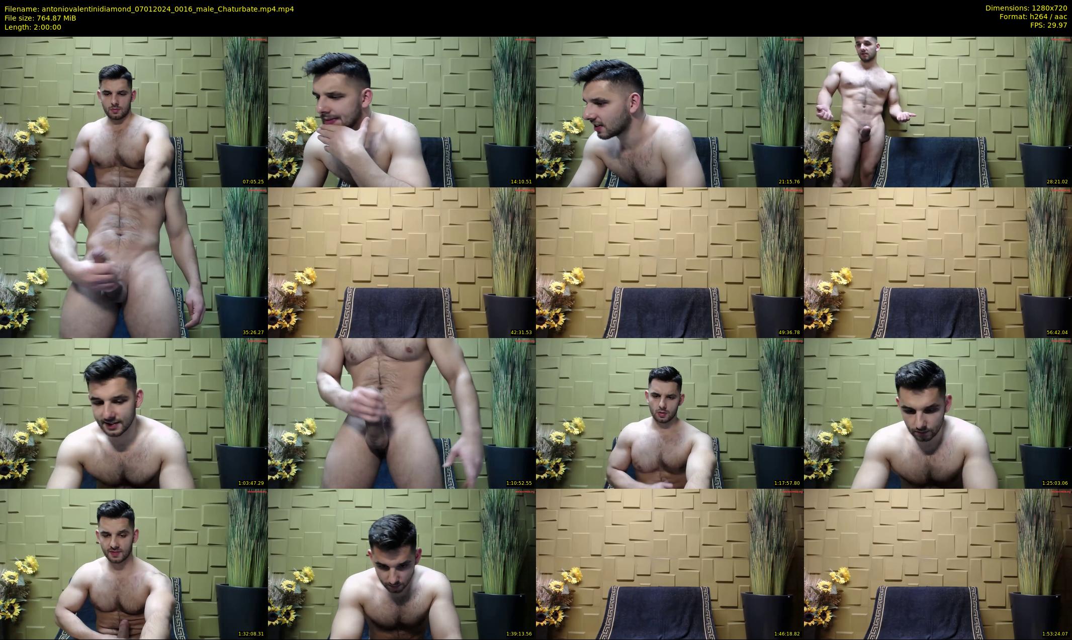 antoniovalentinidiamond — 120 minute Chaturbate male cam show recording, 720p, Jan 7, 2024