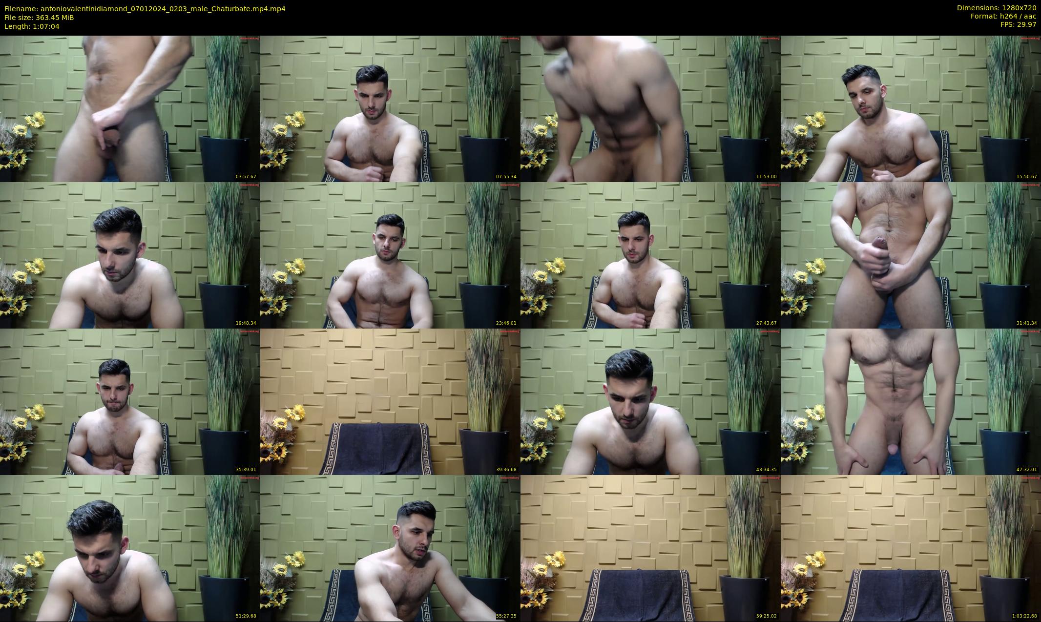 antoniovalentinidiamond — 68 minute Chaturbate male cam show recording, 720p, Jan 7, 2024