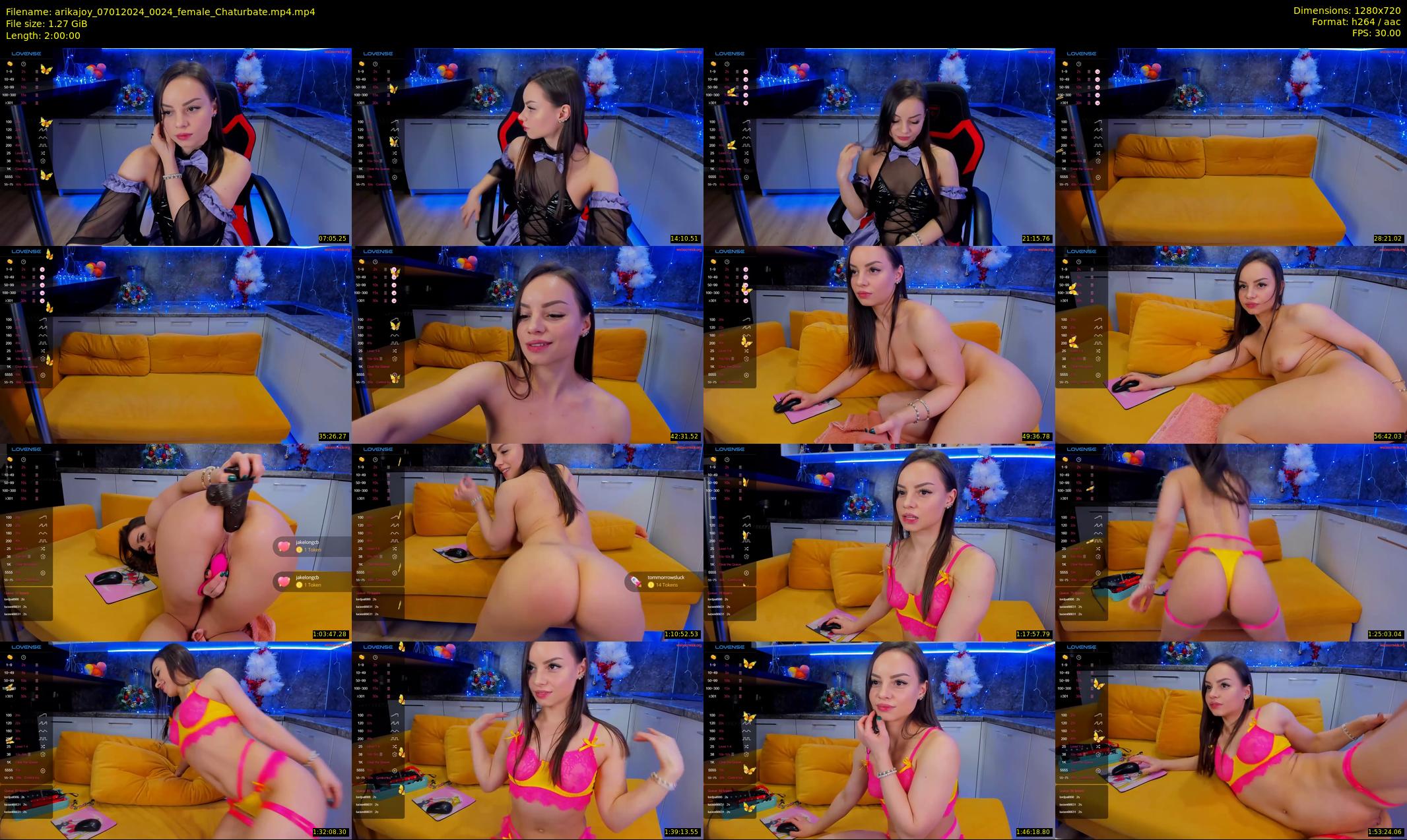 arikajoy — 120 minute Chaturbate female cam show recording, 720p, Jan 7, 2024