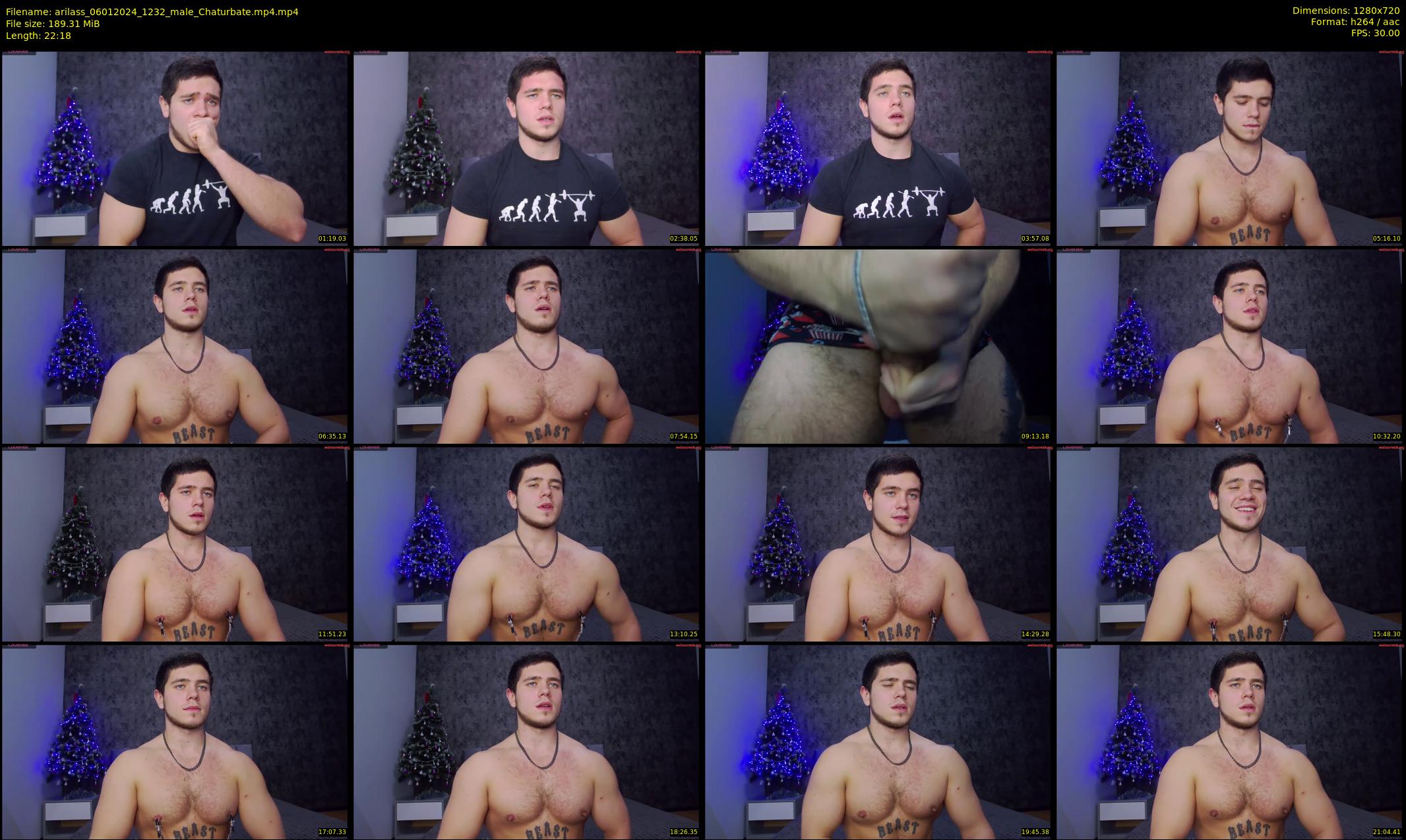 arilass — 23 minute Chaturbate male cam show recording, 720p, Jan 6, 2024