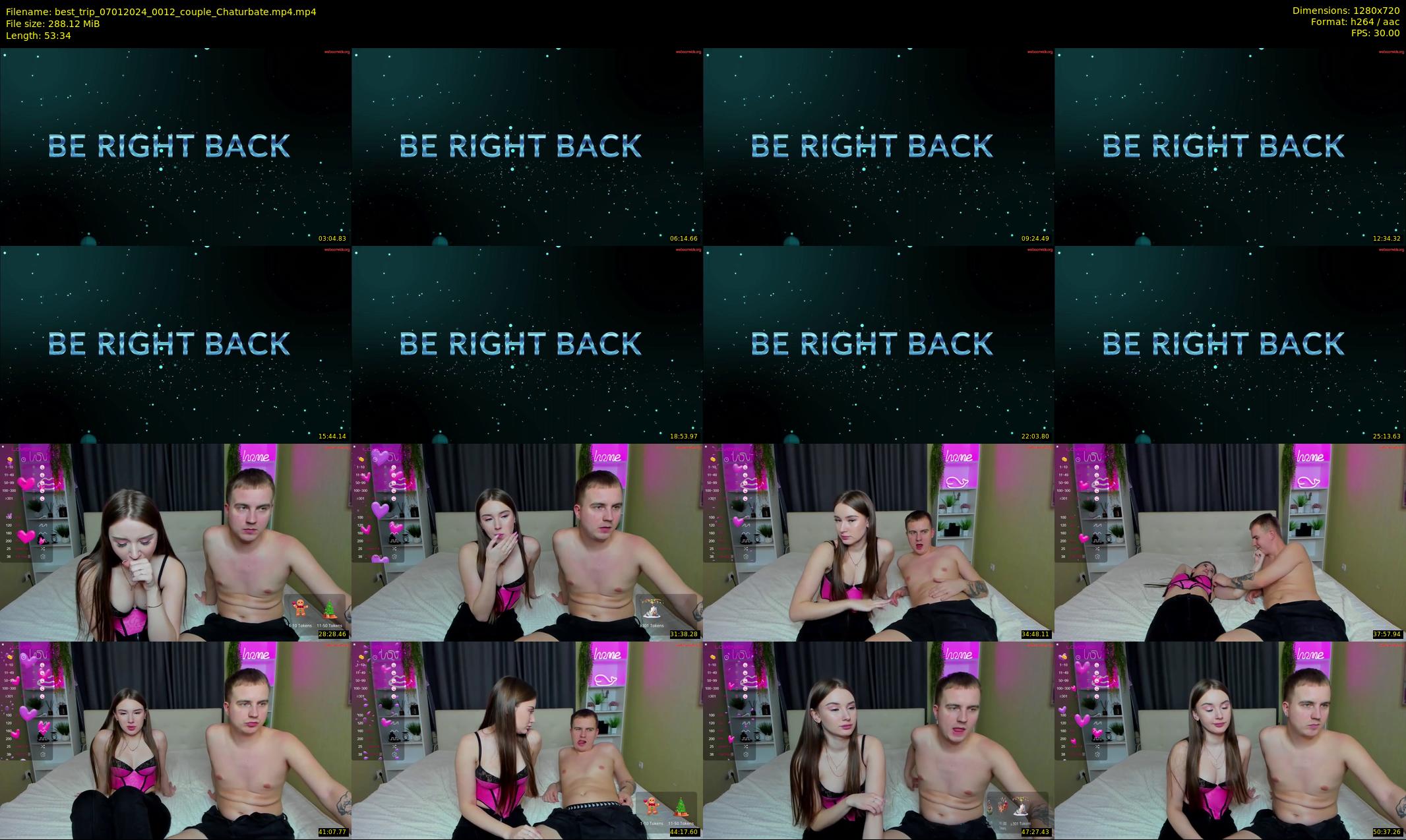 best_trip — 54 minute Chaturbate couple cam show recording, 720p, Jan 7, 2024