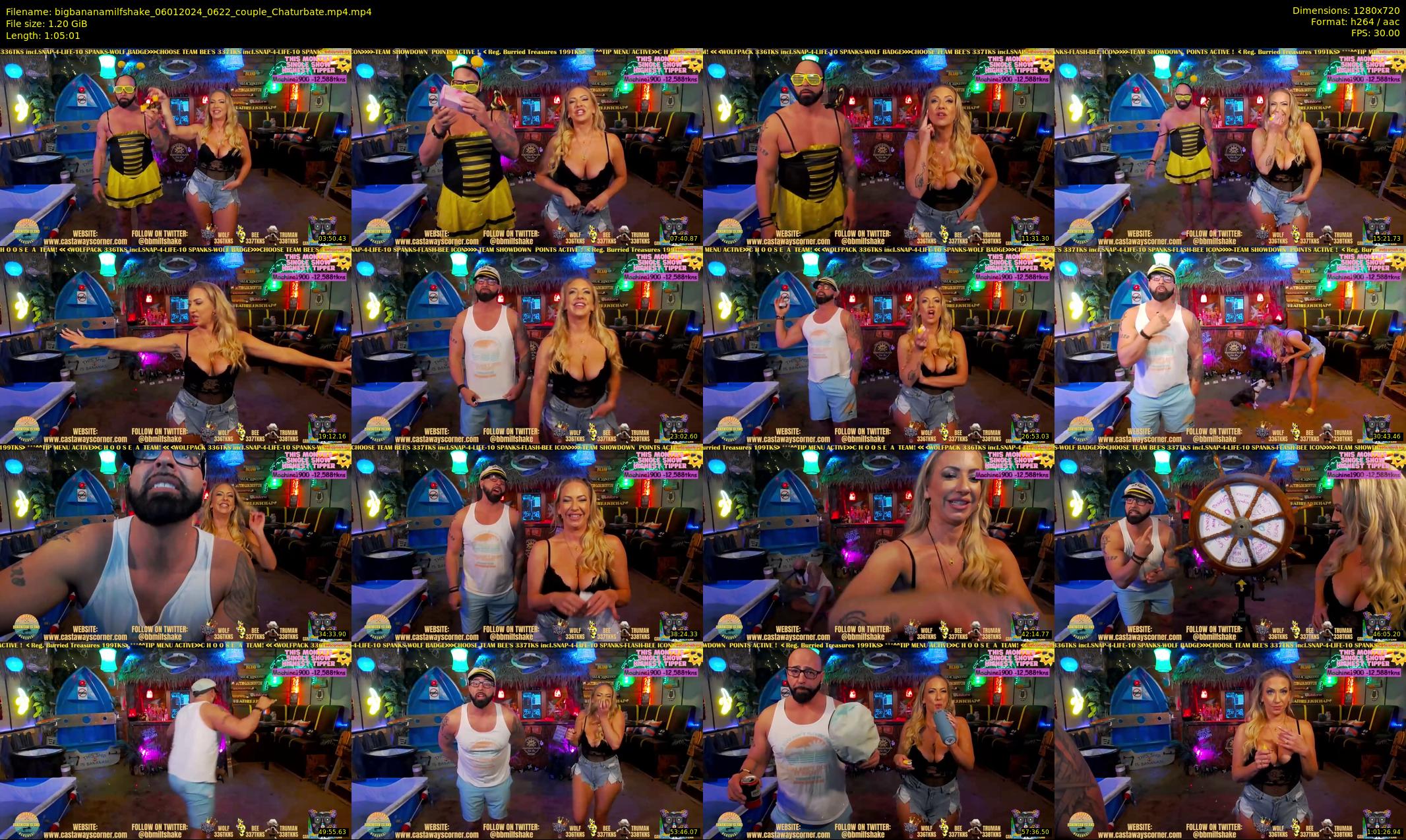 bigbananamilfshake — 66 minute Chaturbate couple cam show recording, 720p, Jan 6, 2024