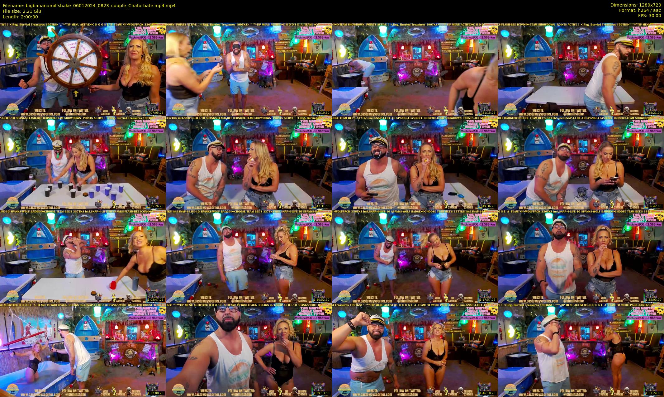 bigbananamilfshake — 120 minute Chaturbate couple cam show recording, 720p, Jan 6, 2024
