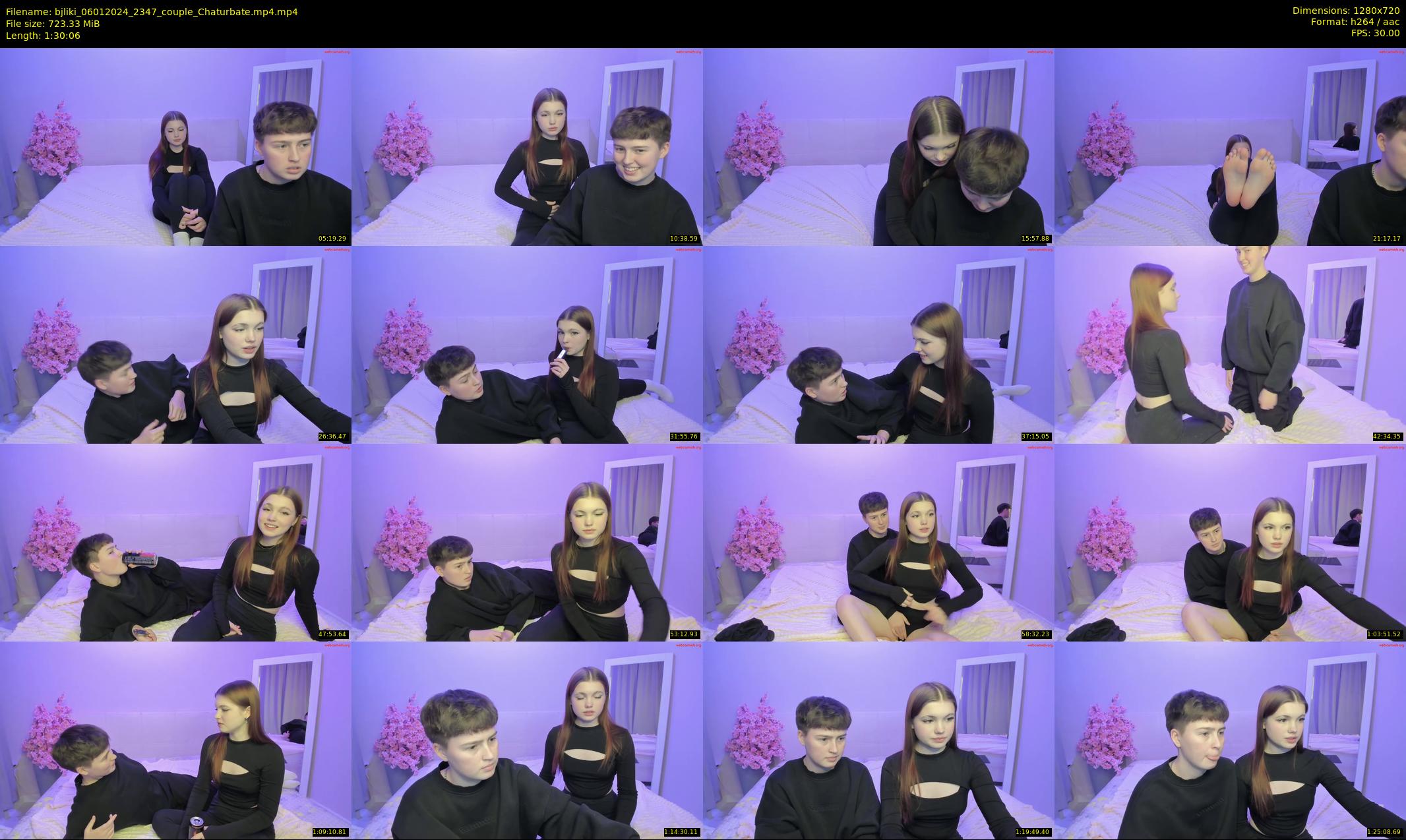 bjliki — 91 minute Chaturbate couple cam show recording, 720p, Jan 6, 2024