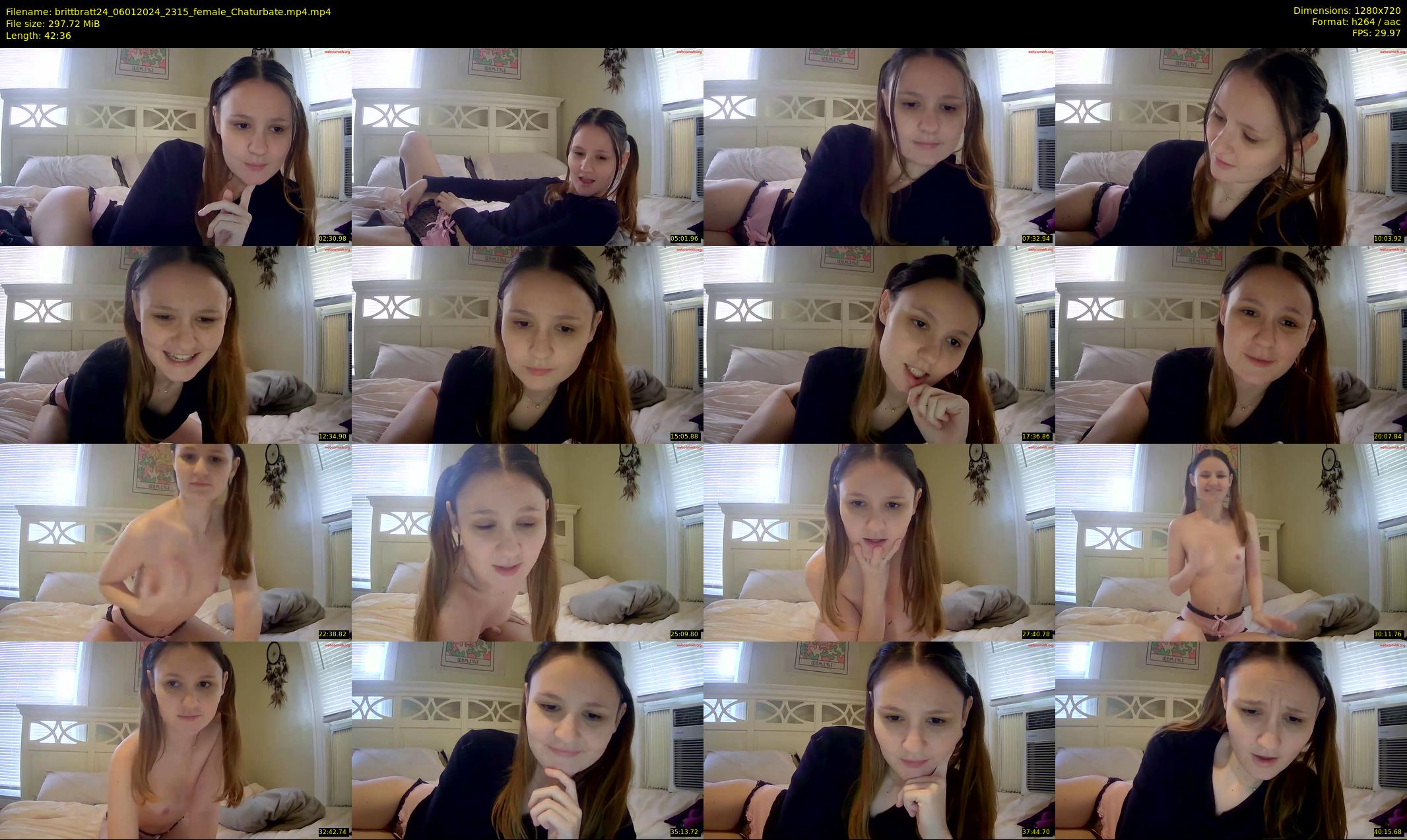 brittbratt24 — 43 minute Chaturbate female cam show recording, 720p, Jan 6, 2024