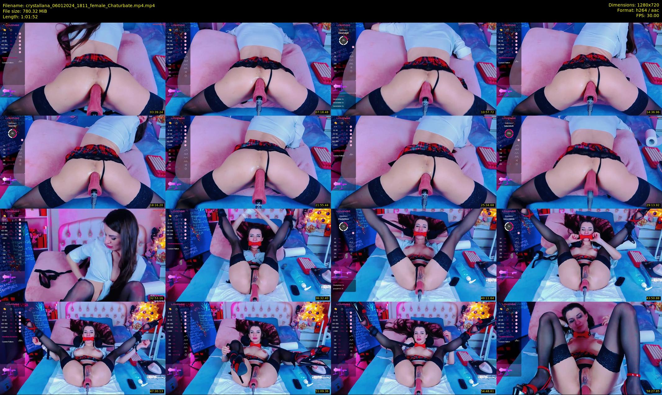 crystallana — 62 minute Chaturbate female cam show recording, 720p, Jan 6, 2024