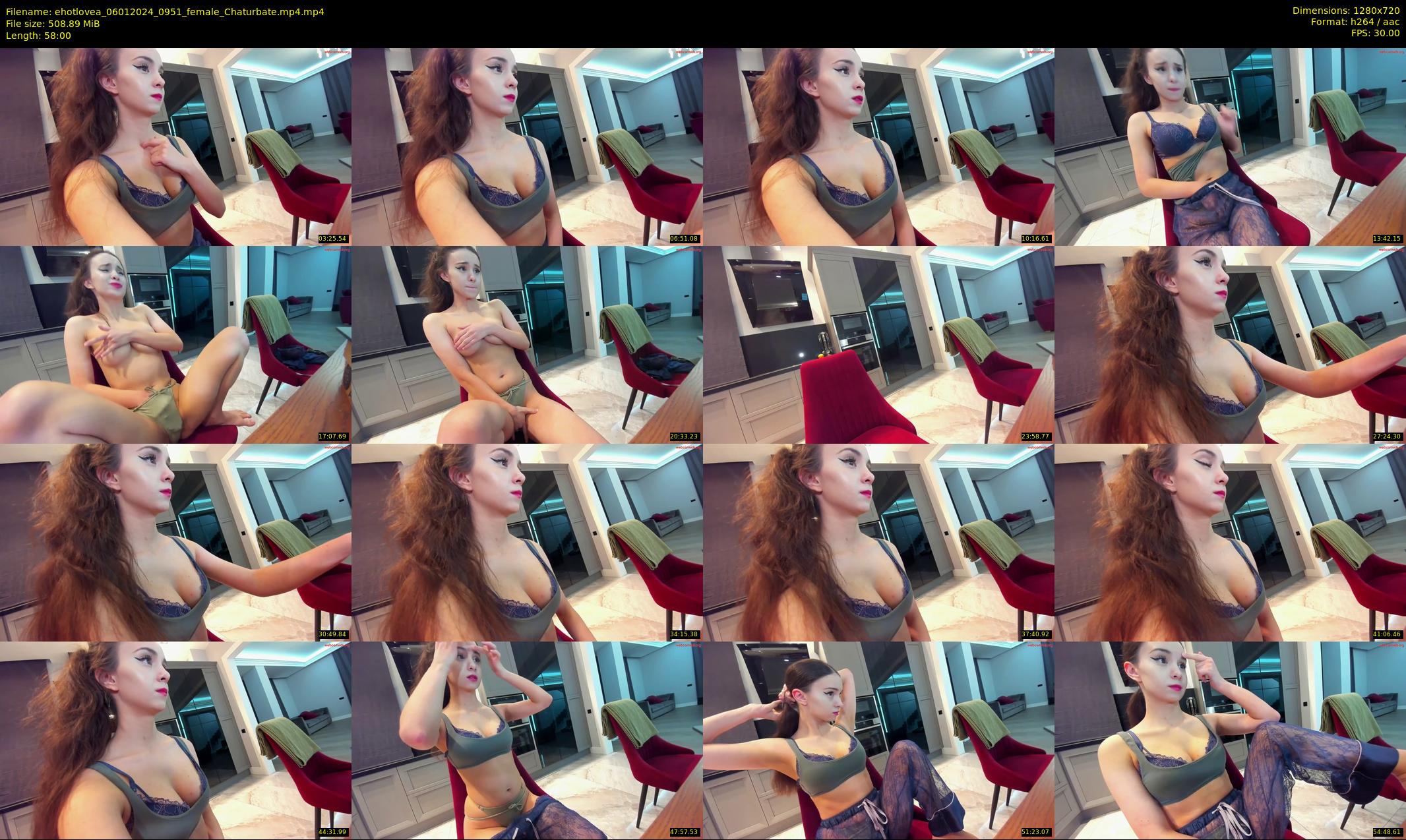ehotlovea — 58 minute Chaturbate female cam show recording, 720p, Jan 6, 2024