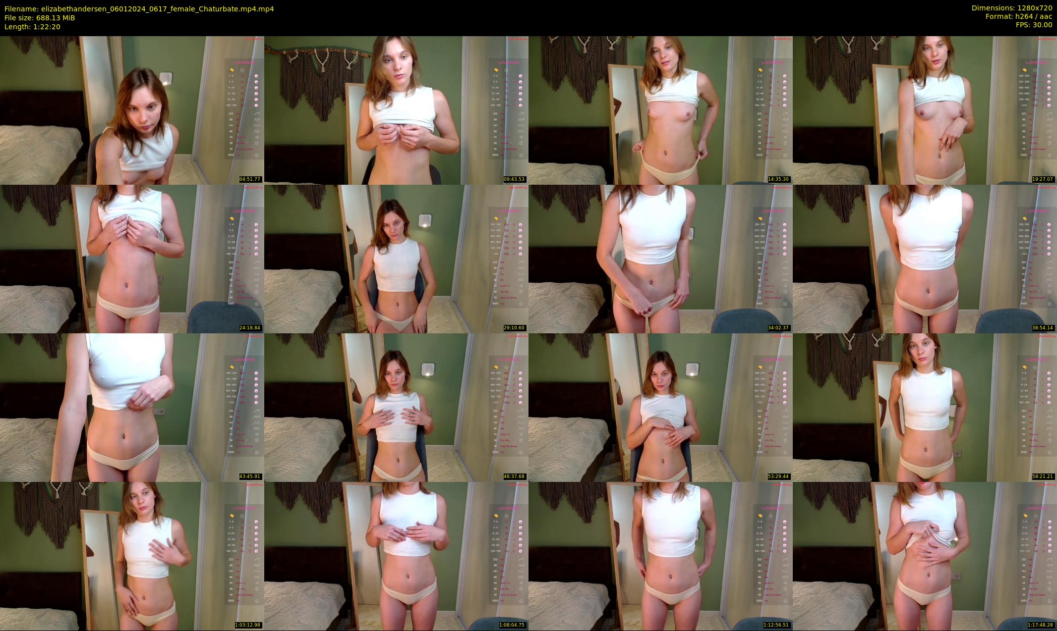 elizabethandersen — 83 minute Chaturbate female cam show recording, 720p, Jan 6, 2024