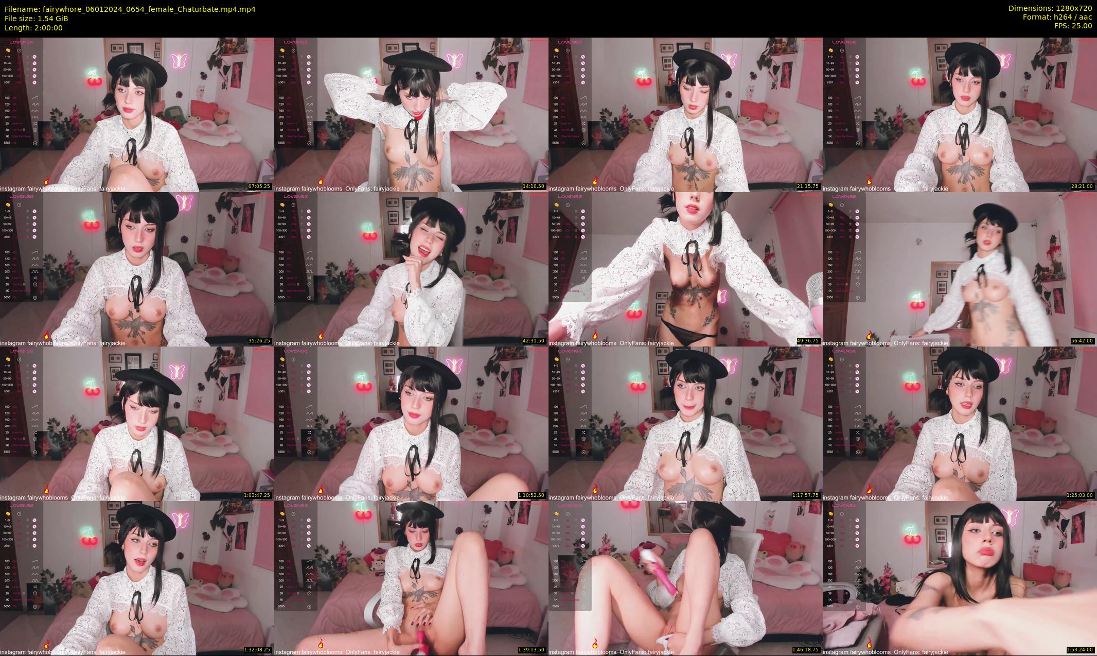 fairywhore — 120 minute Chaturbate female cam show recording, 720p, Jan 6, 2024