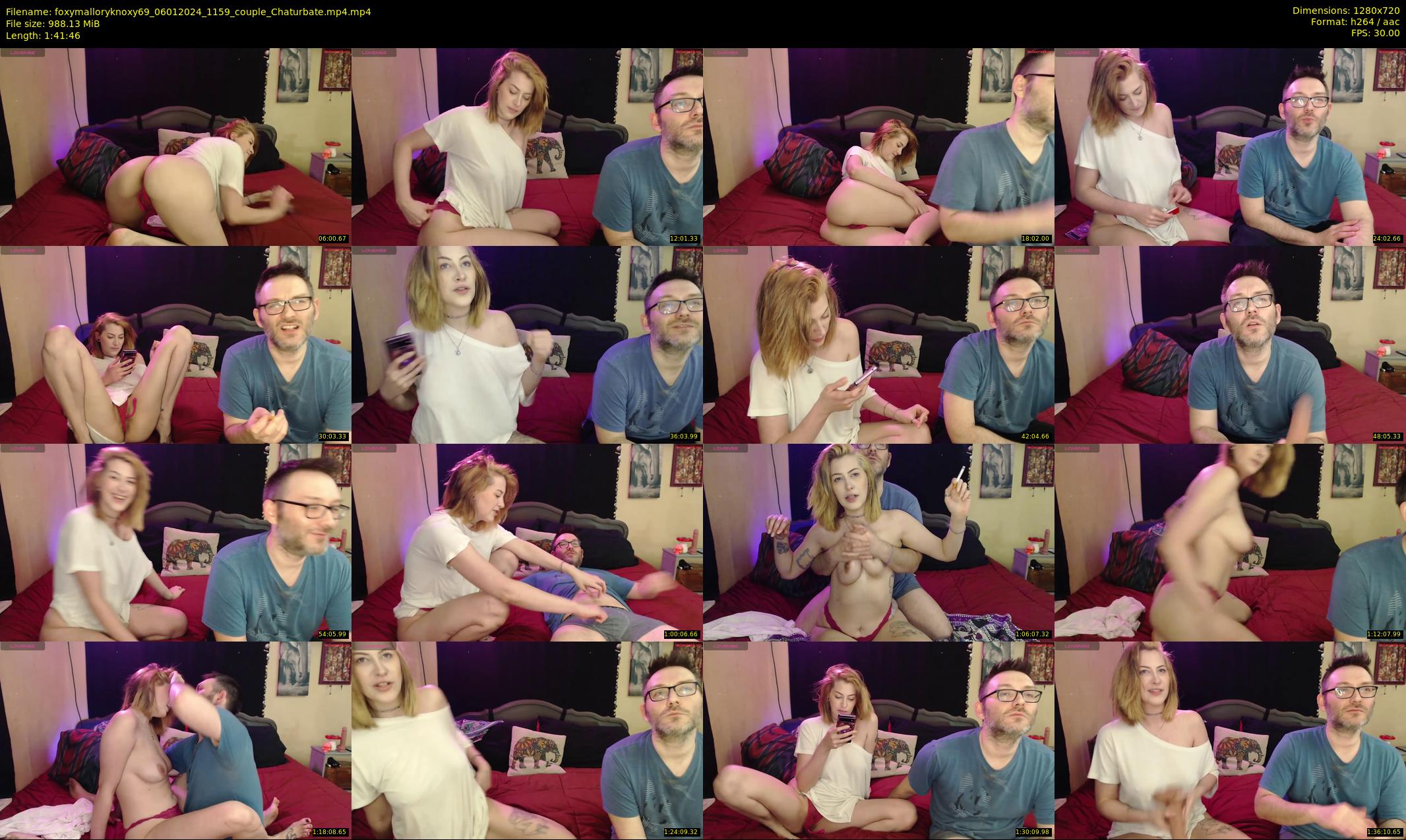 foxymalloryknoxy69 — 102 minute Chaturbate couple cam show recording, 720p, Jan 6, 2024