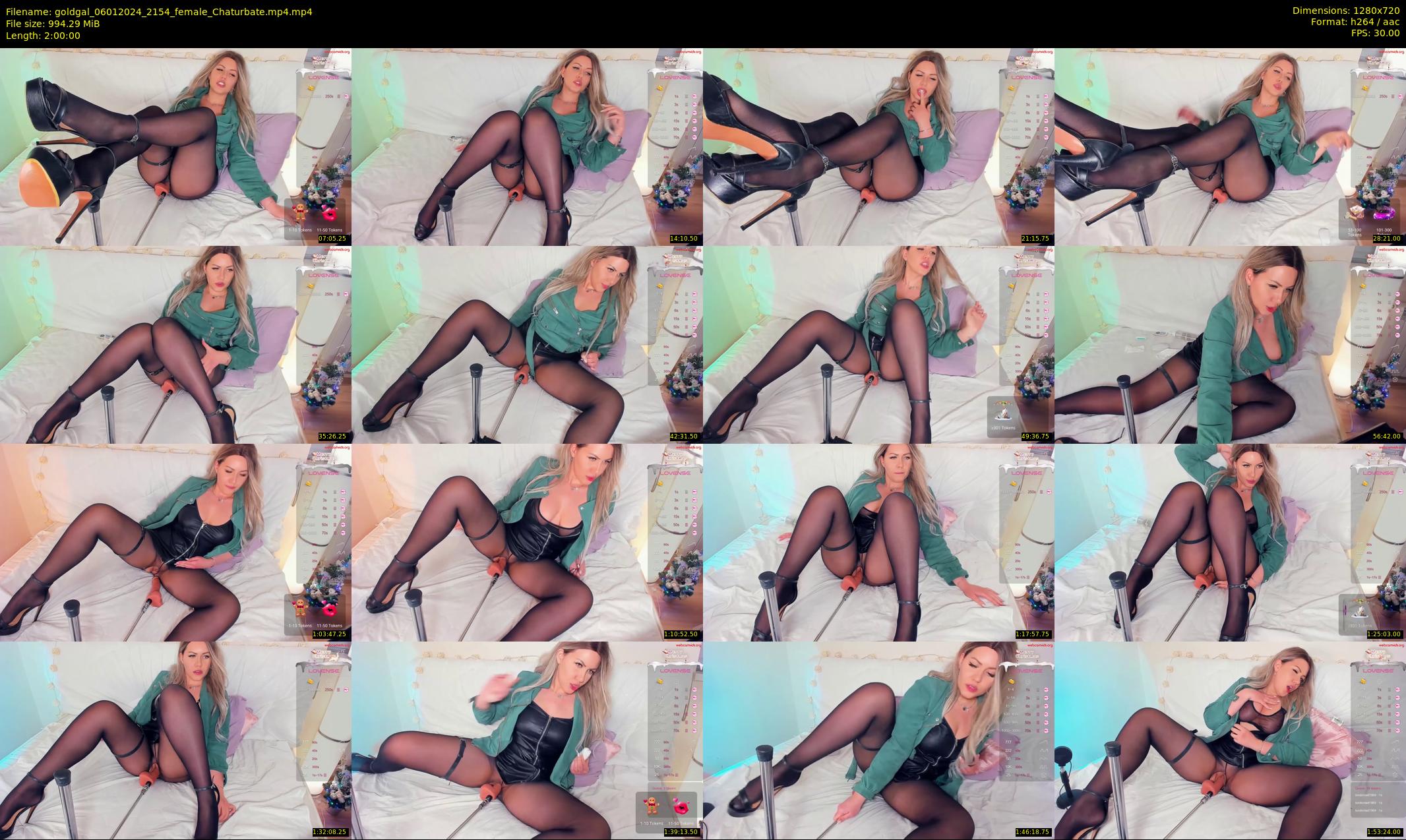 goldgal — 120 minute Chaturbate female cam show recording, 720p, Jan 6, 2024