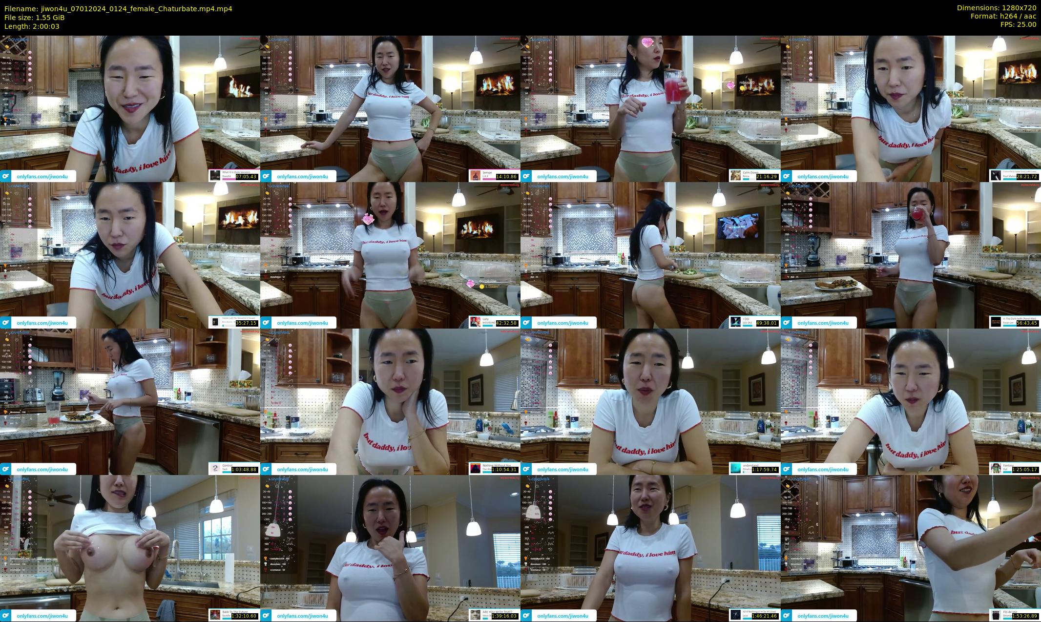 jiwon4u — 121 minute Chaturbate female cam show recording, 720p, Jan 7, 2024