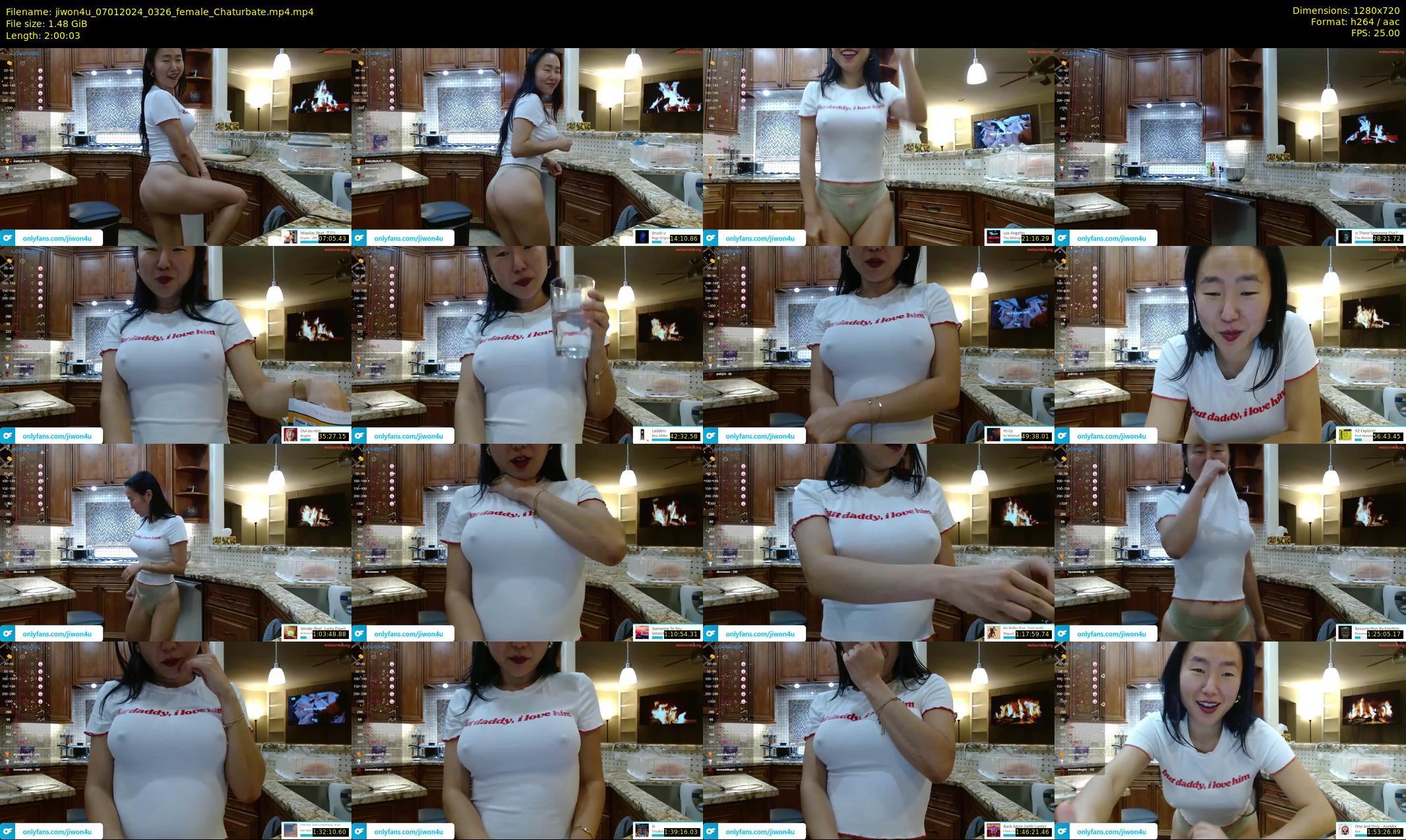 jiwon4u — 121 minute Chaturbate female cam show recording, 720p, Jan 7, 2024