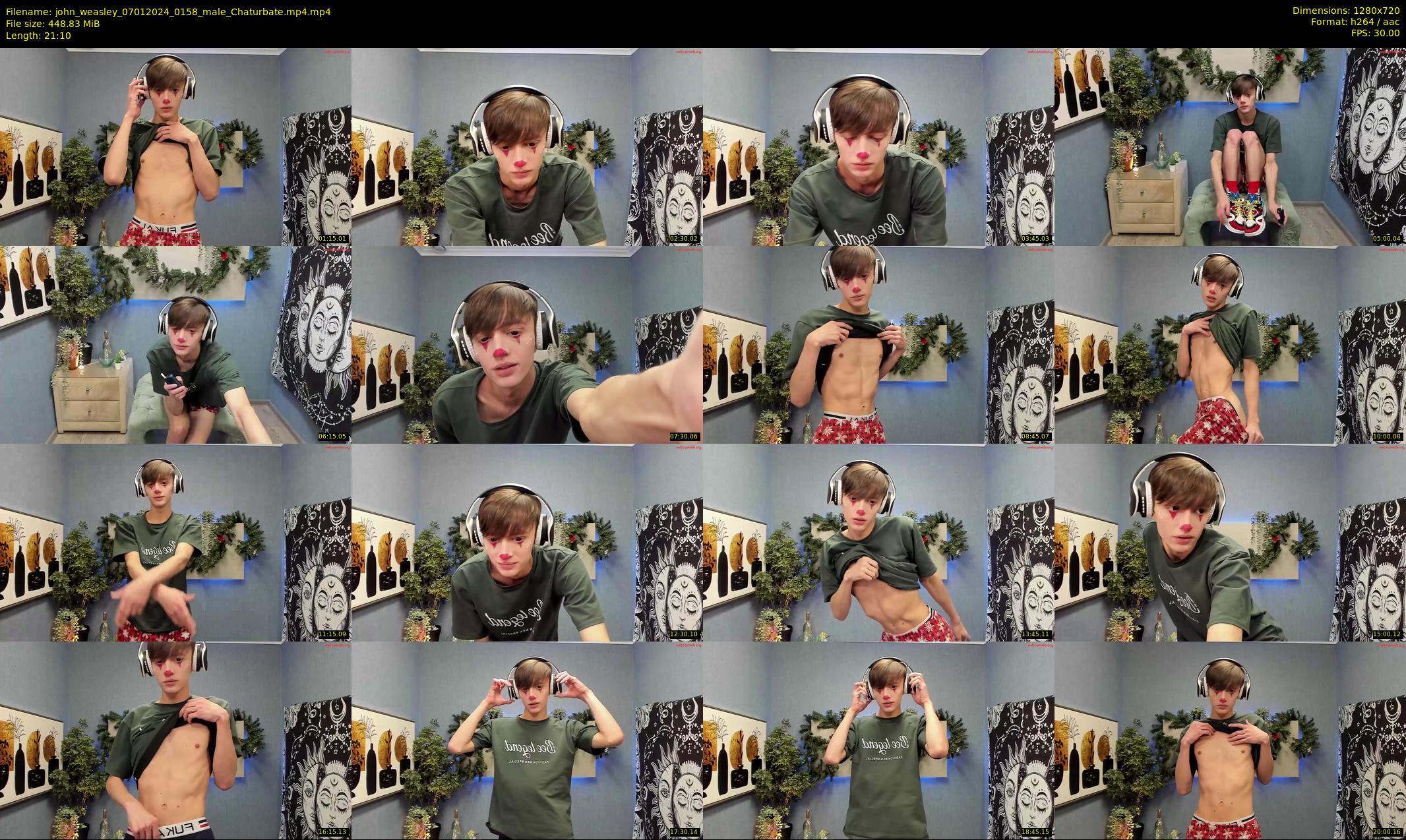 john_weasley — 22 minute Chaturbate male cam show recording, 720p, Jan 7, 2024