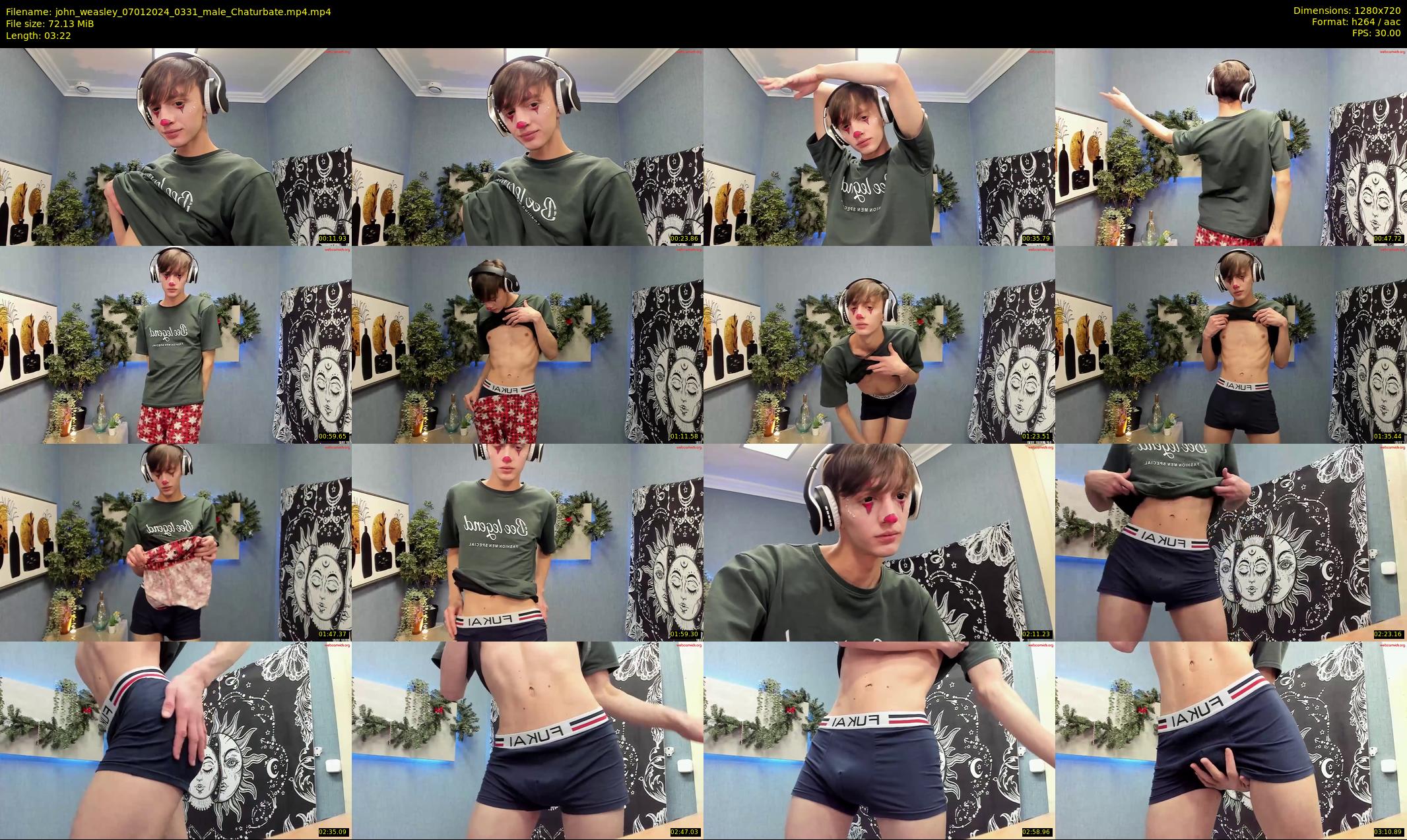 john_weasley — 4 minute Chaturbate male cam show recording, 720p, Jan 7, 2024